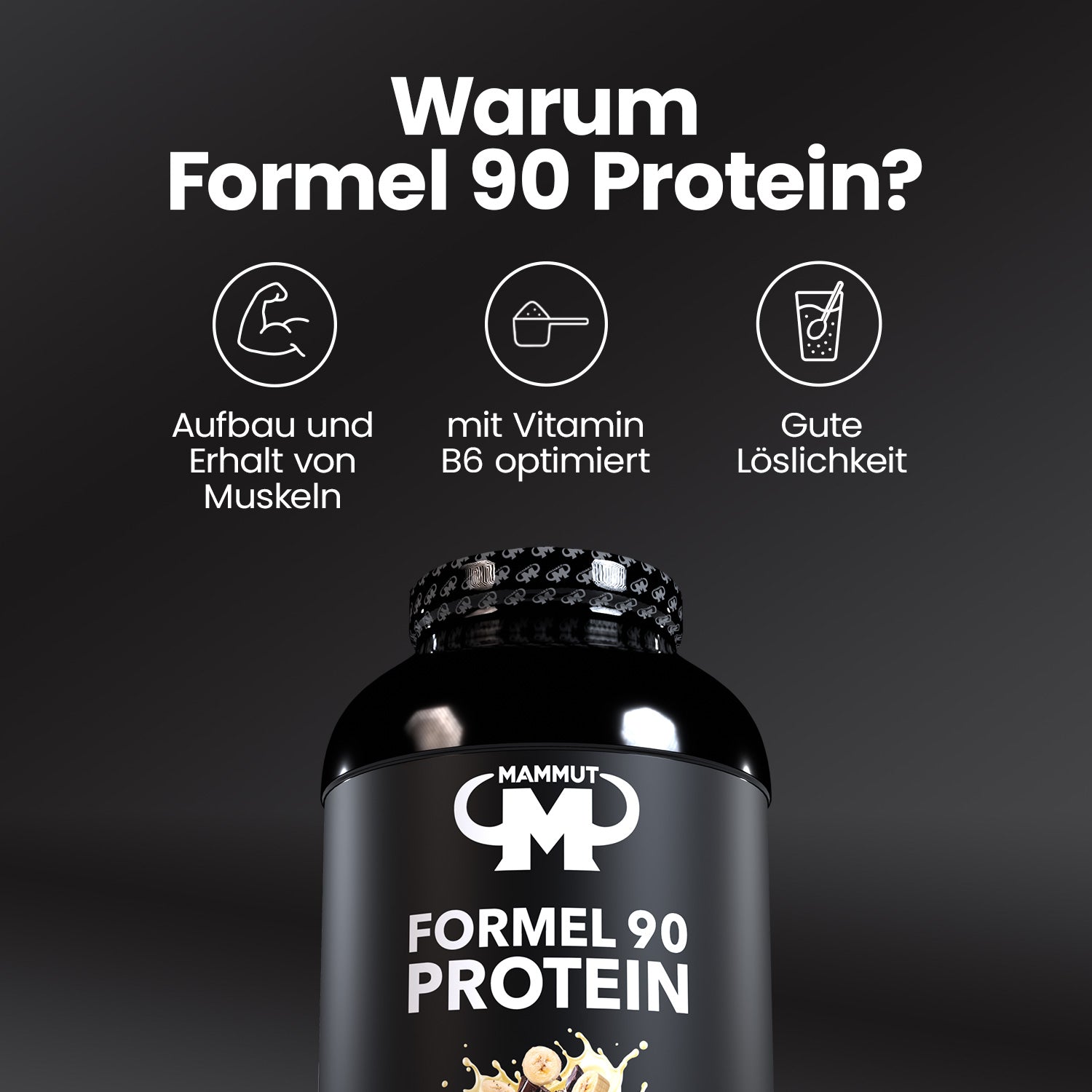 Formel 90 Protein - Banana Split - 3000 g Dose + Keramik Tasse#geschmack_banana-split