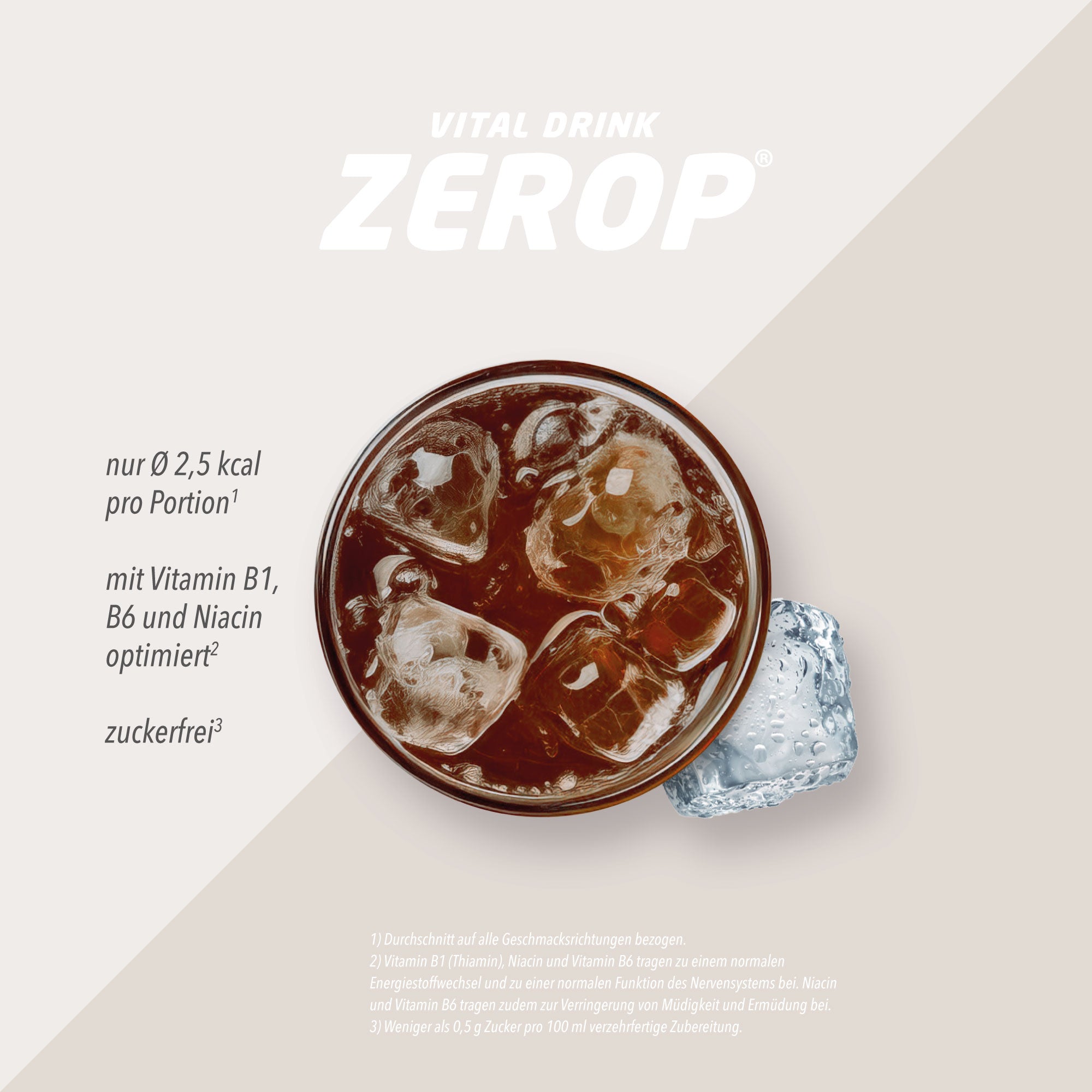 Vital Drink Zerop - Cola - 1000 ml Flasche#geschmack_cola