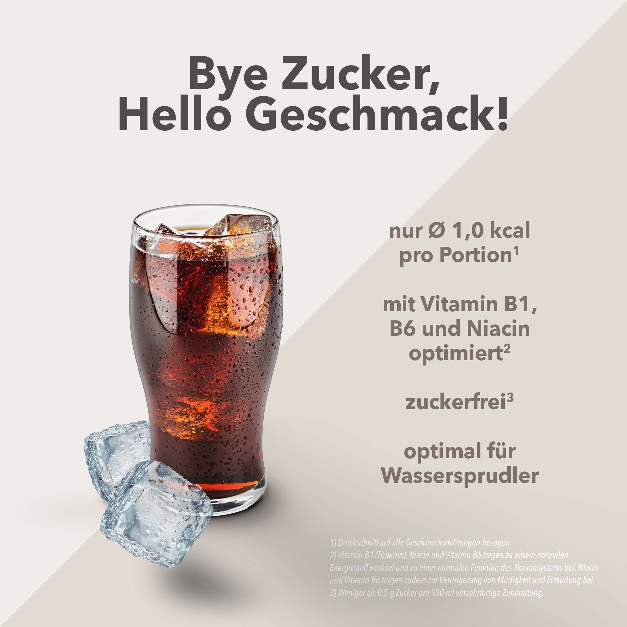 Vital Drink Zerop - Cola - 1000 ml Flasche#geschmack_cola