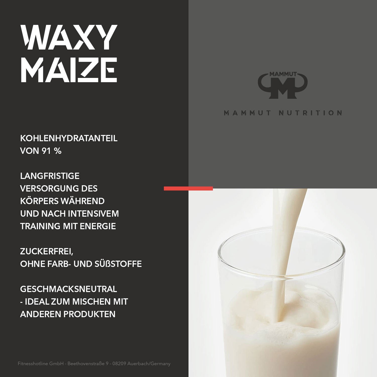 Amylopektin Waxy Maize Gain - Neutral - 1500 g Zipp-Beutel#_
