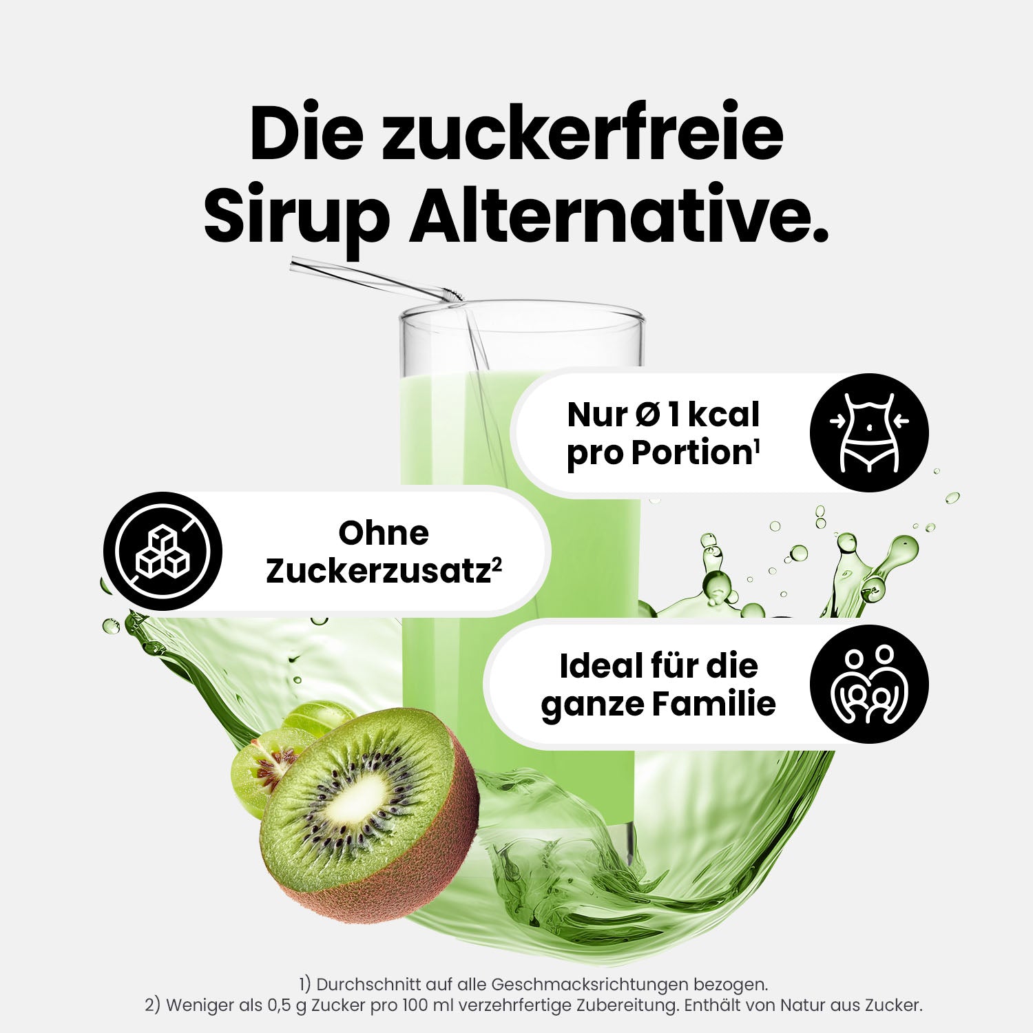 Vital Drink Zerop - Kiwi Stachelbeere - 1000 ml Flasche#geschmack_kiwi-stachelbeere