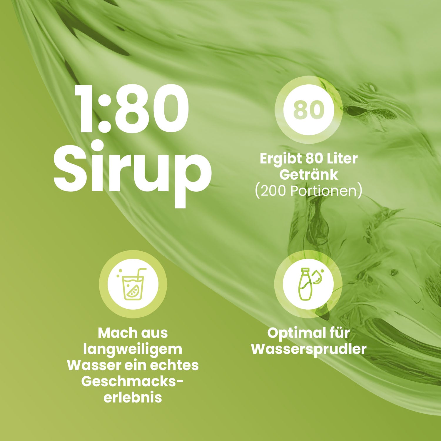 Vital Drink Zerop - Kiwi Stachelbeere - 1000 ml Flasche#geschmack_kiwi-stachelbeere