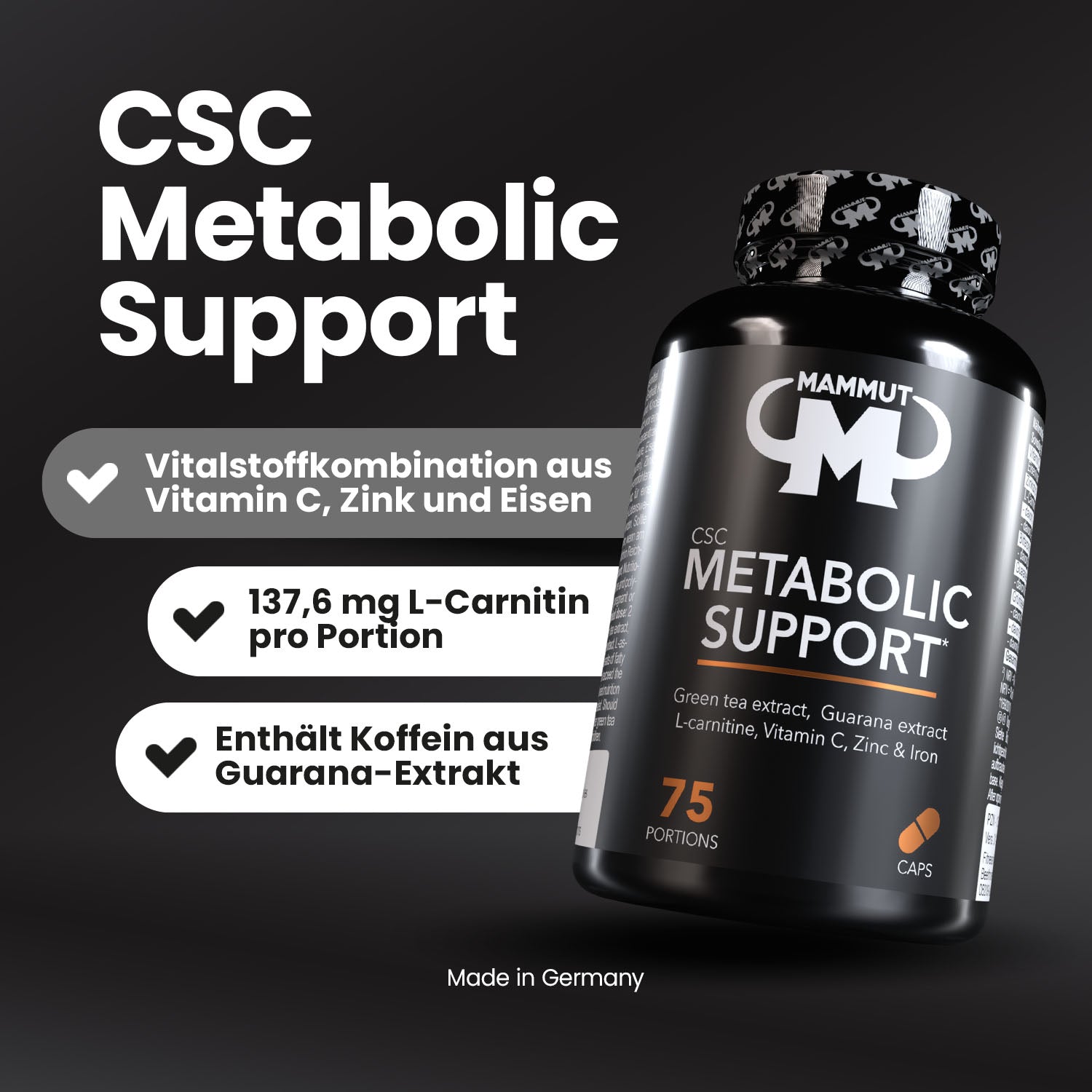 CSC Metabolic Support - 150 Stück/Dose#_