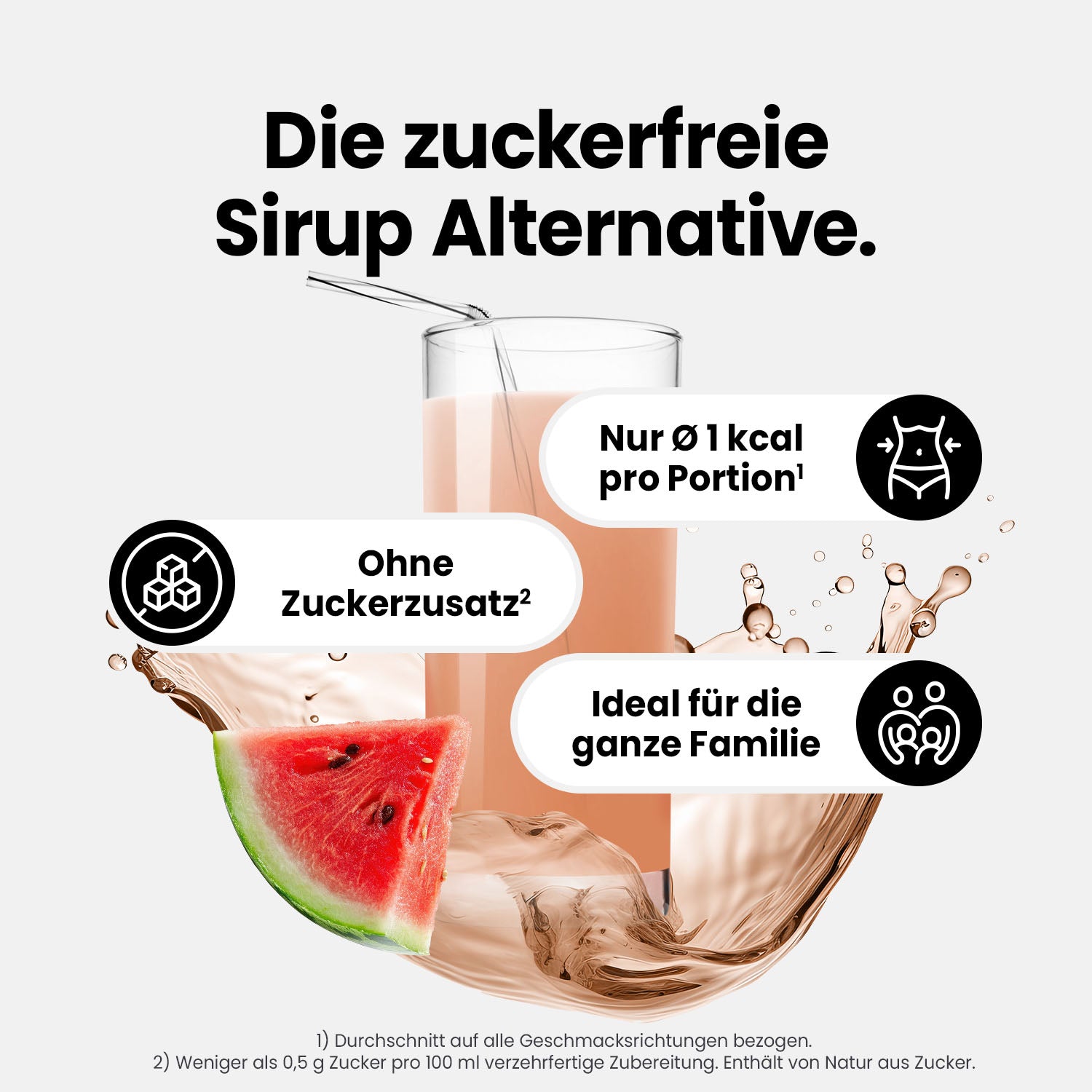 Vital Drink Zerop - Wassermelone - 1000 ml Flasche#geschmack_wassermelone