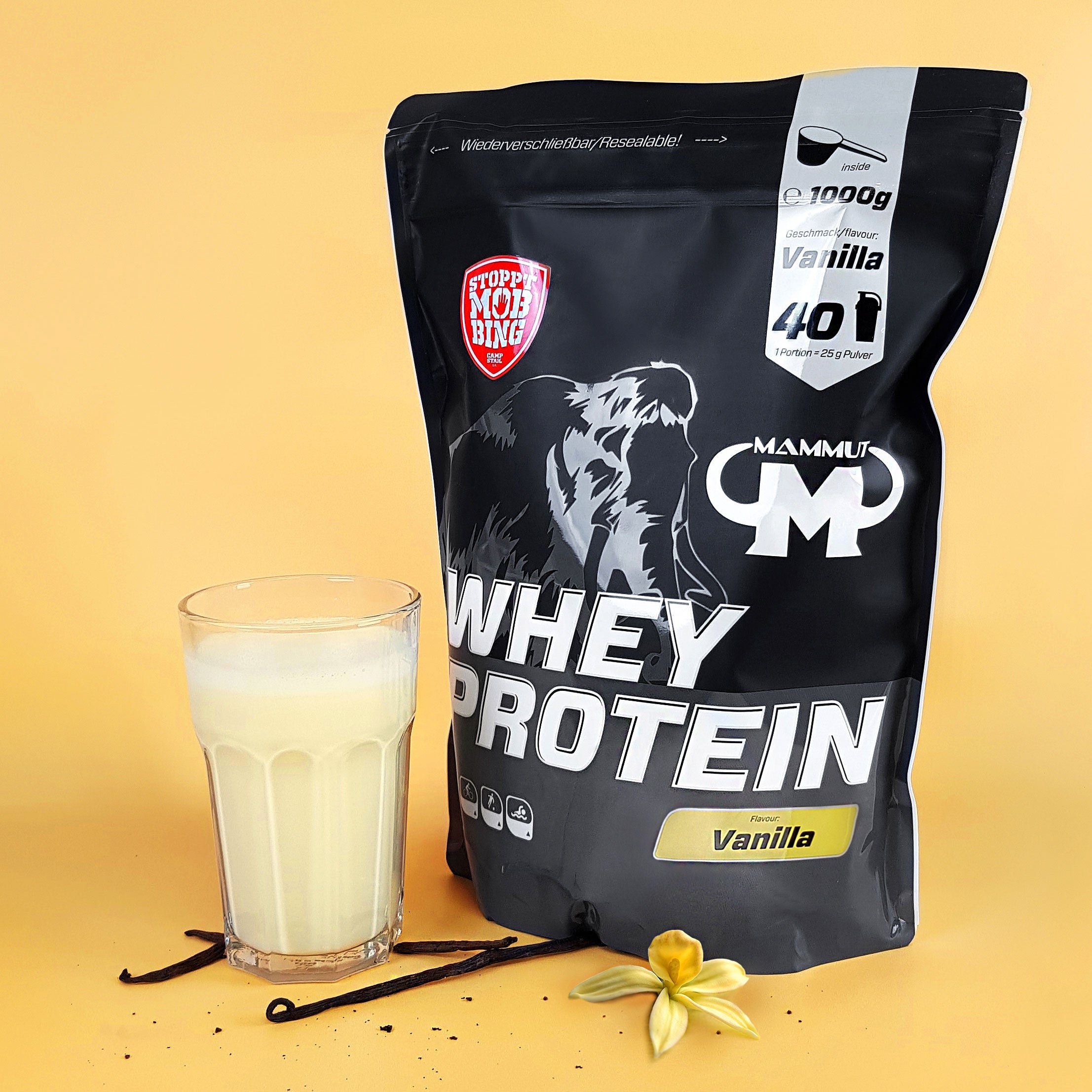 Whey Protein - Vanilla - 1000 g Zipp-Beutel#geschmack_vanilla