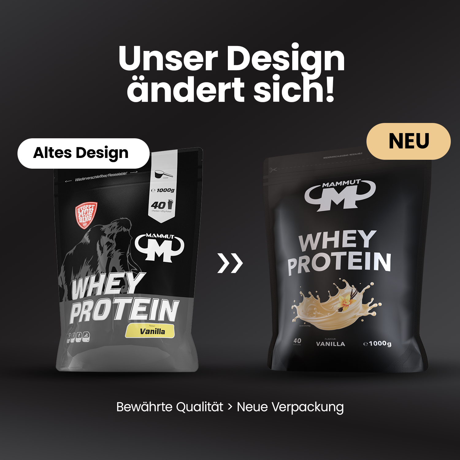 Whey Protein - Vanilla - 1000 g Zipp-Beutel#geschmack_vanilla
