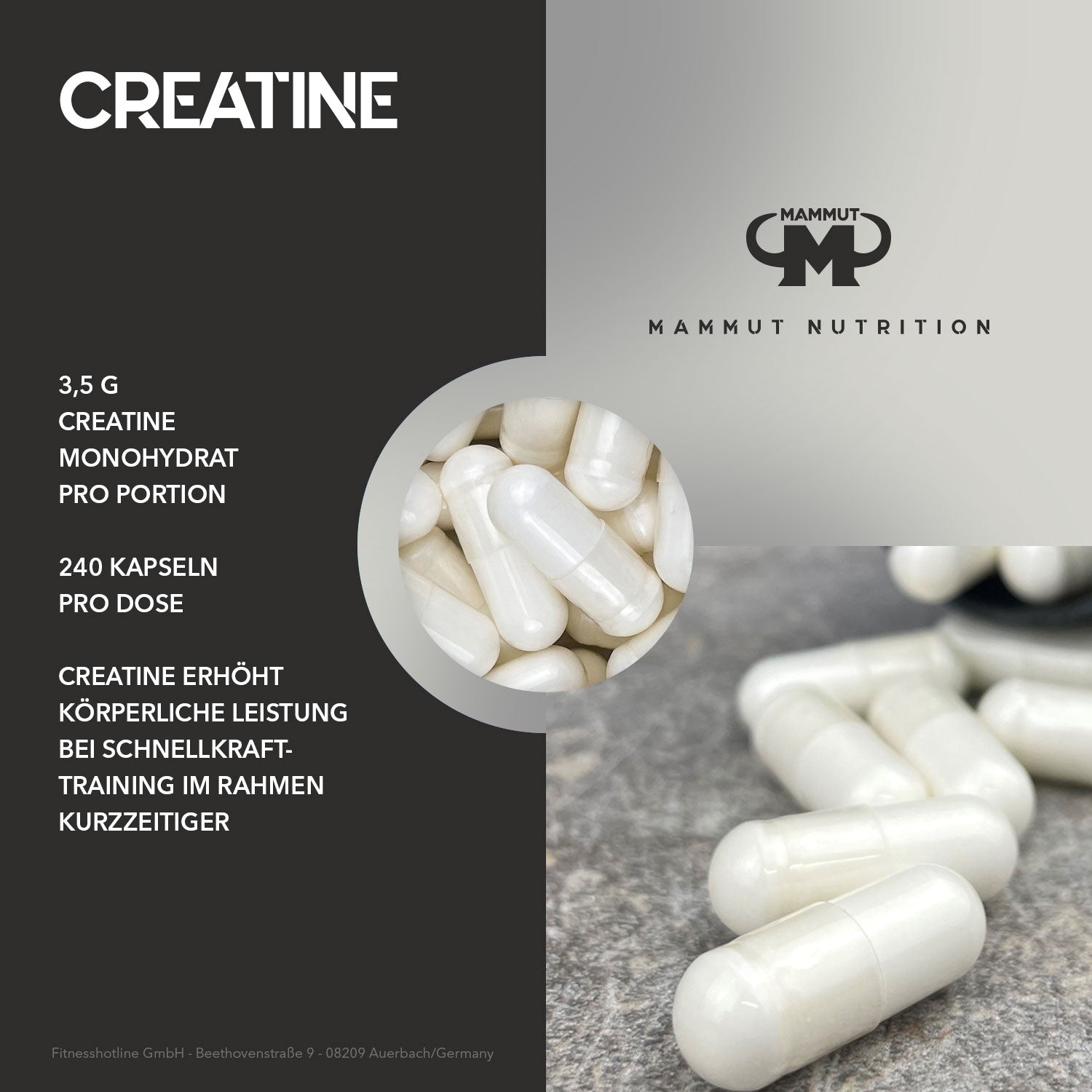 Creatine Caps - 240 Stück/Dose#_