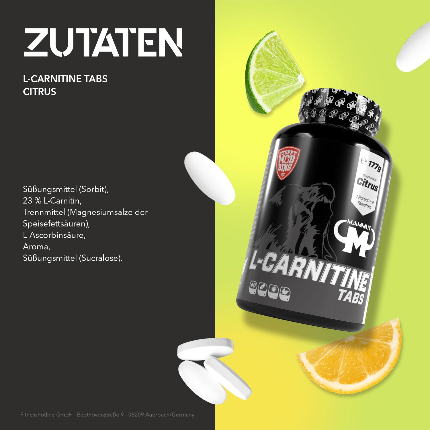L-Carnitine Tabs - 80 Stück/Dose#_