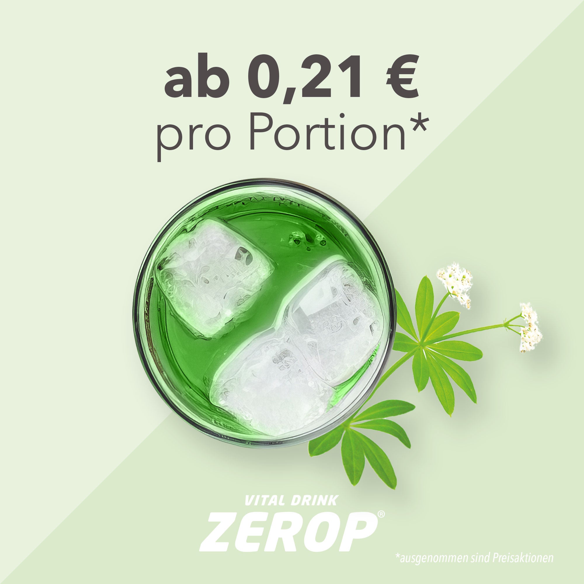 Vital Drink Zerop - Waldmeister - 48 ml Squeeze Flasche#geschmack_waldmeister