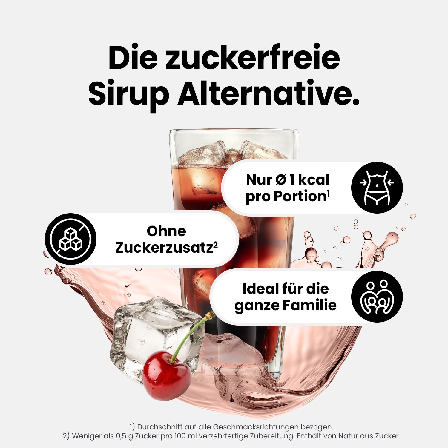 Vital Drink Zerop - Kirsch Cola - 1000 ml Flasche#geschmack_kirsch-cola