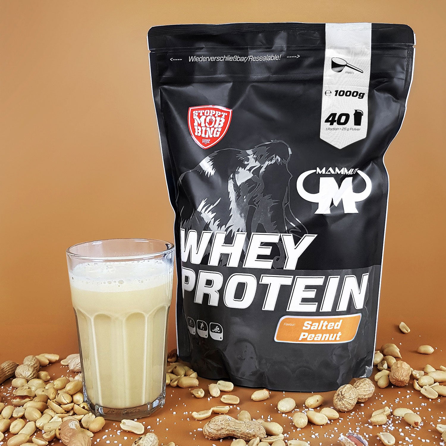 Whey Protein - Salted Peanut - 1000 g Zipp-Beutel#geschmack_salted-peanut