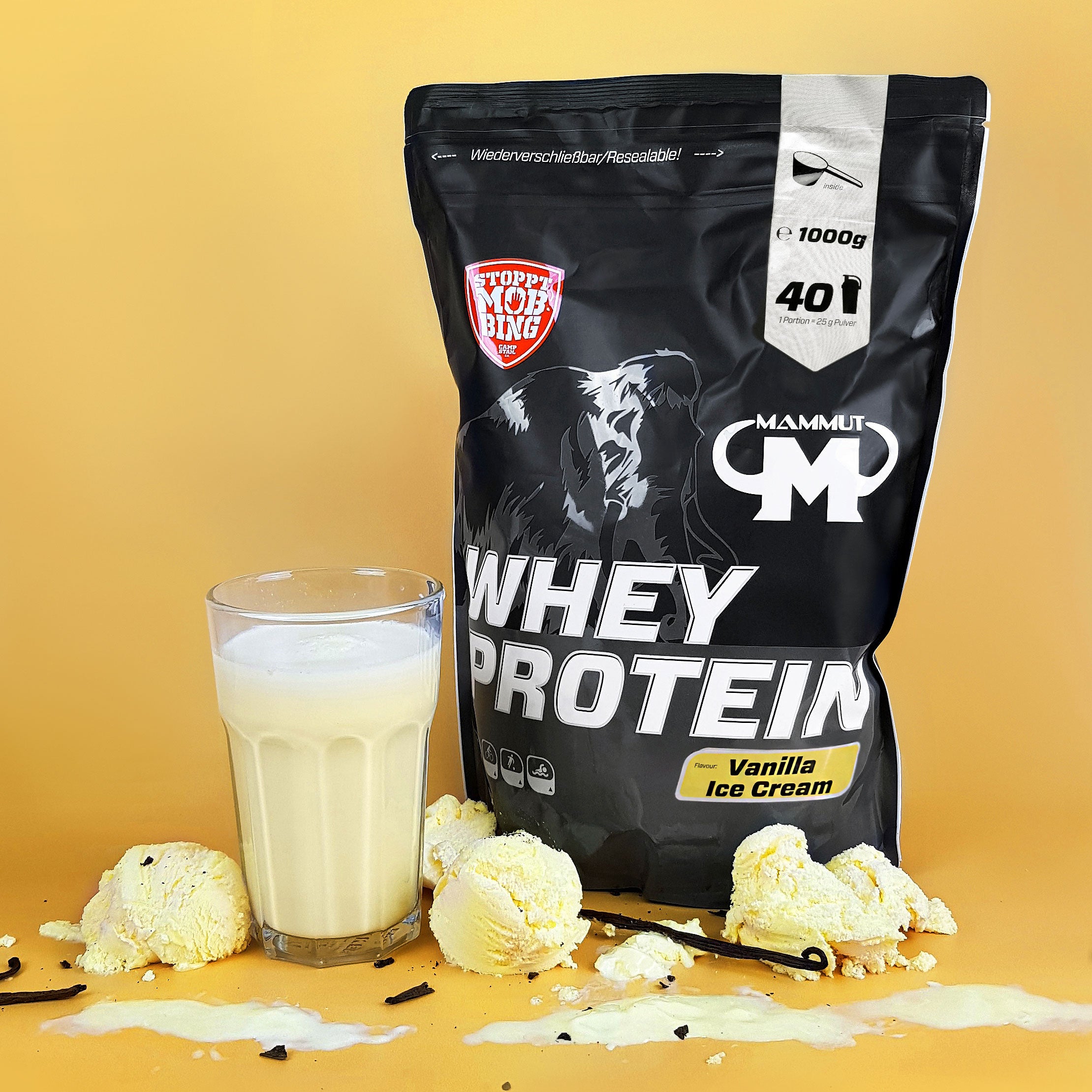 Whey Protein - Vanilla Ice Cream - 1000 g Zipp-Beutel#geschmack_vanilla-ice-cream