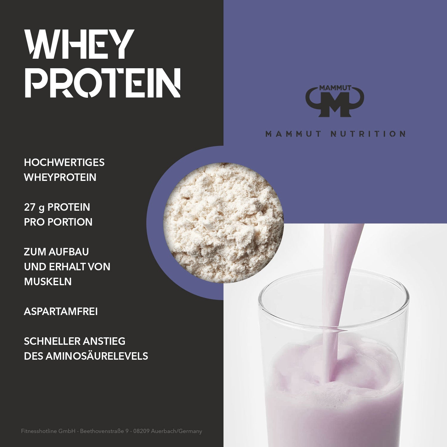 Whey Protein - Blueberry Cheesecake - 1000 g Zipp-Beutel#geschmack_blueberry-cheesecake