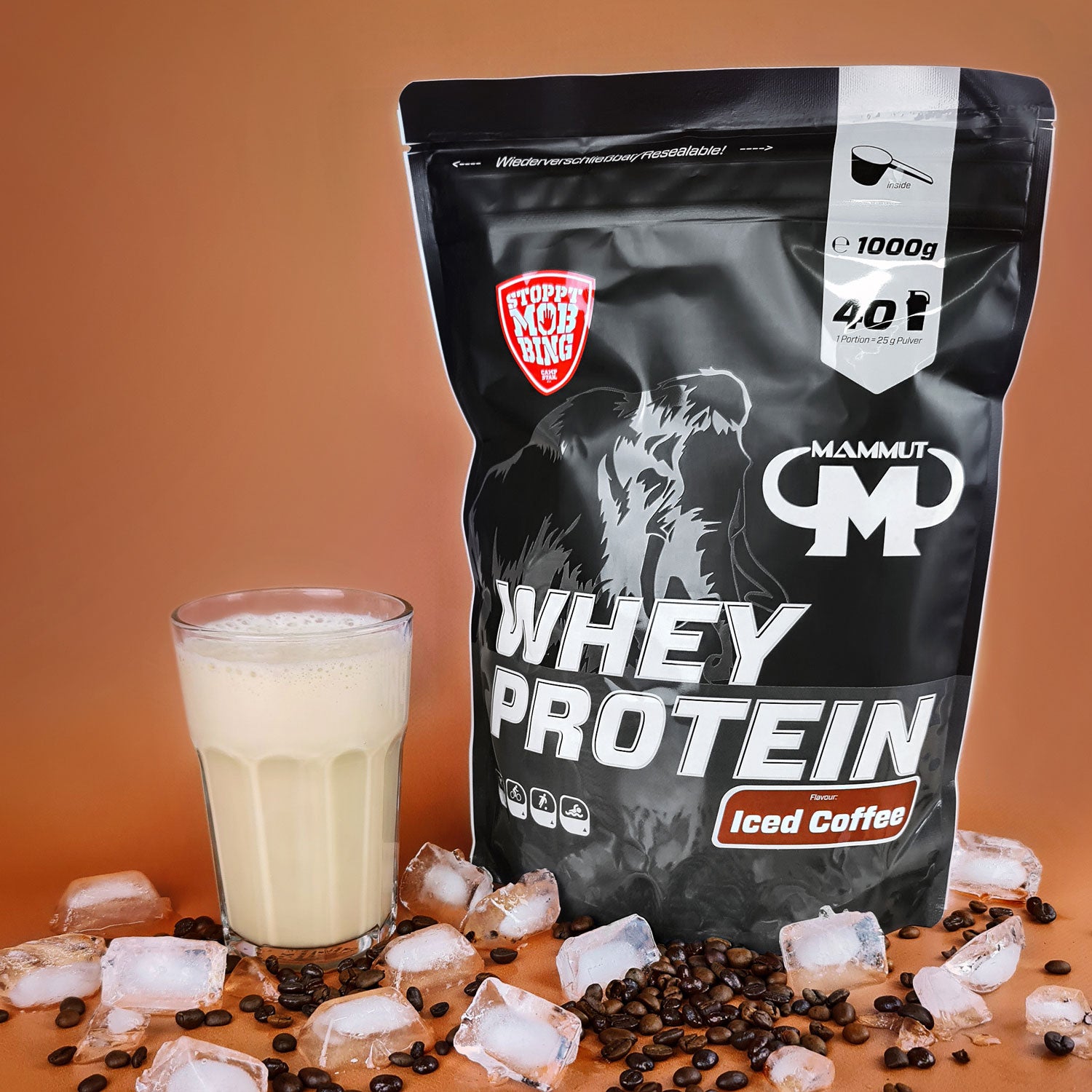 Whey Protein - Iced Coffee - 1000 g Zipp-Beutel#geschmack_iced-coffee