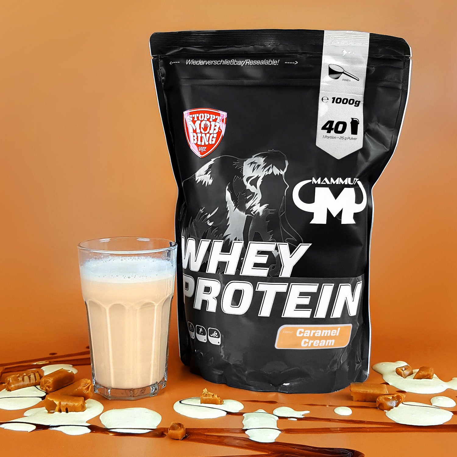 Whey Protein - Caramel Cream - 1000 g Zipp-Beutel#geschmack_caramel-cream