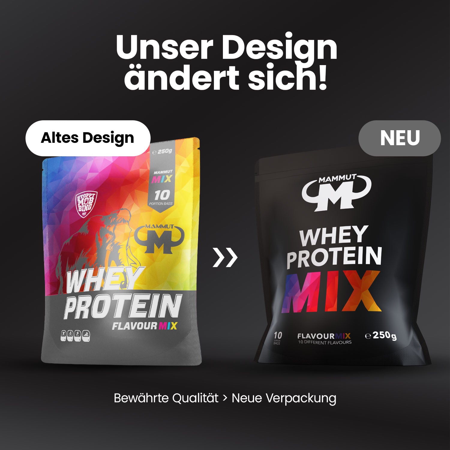 Whey Protein - Mix Beutel - 10 x 25 g Portionsbeutel - verpackt im Zipp#_