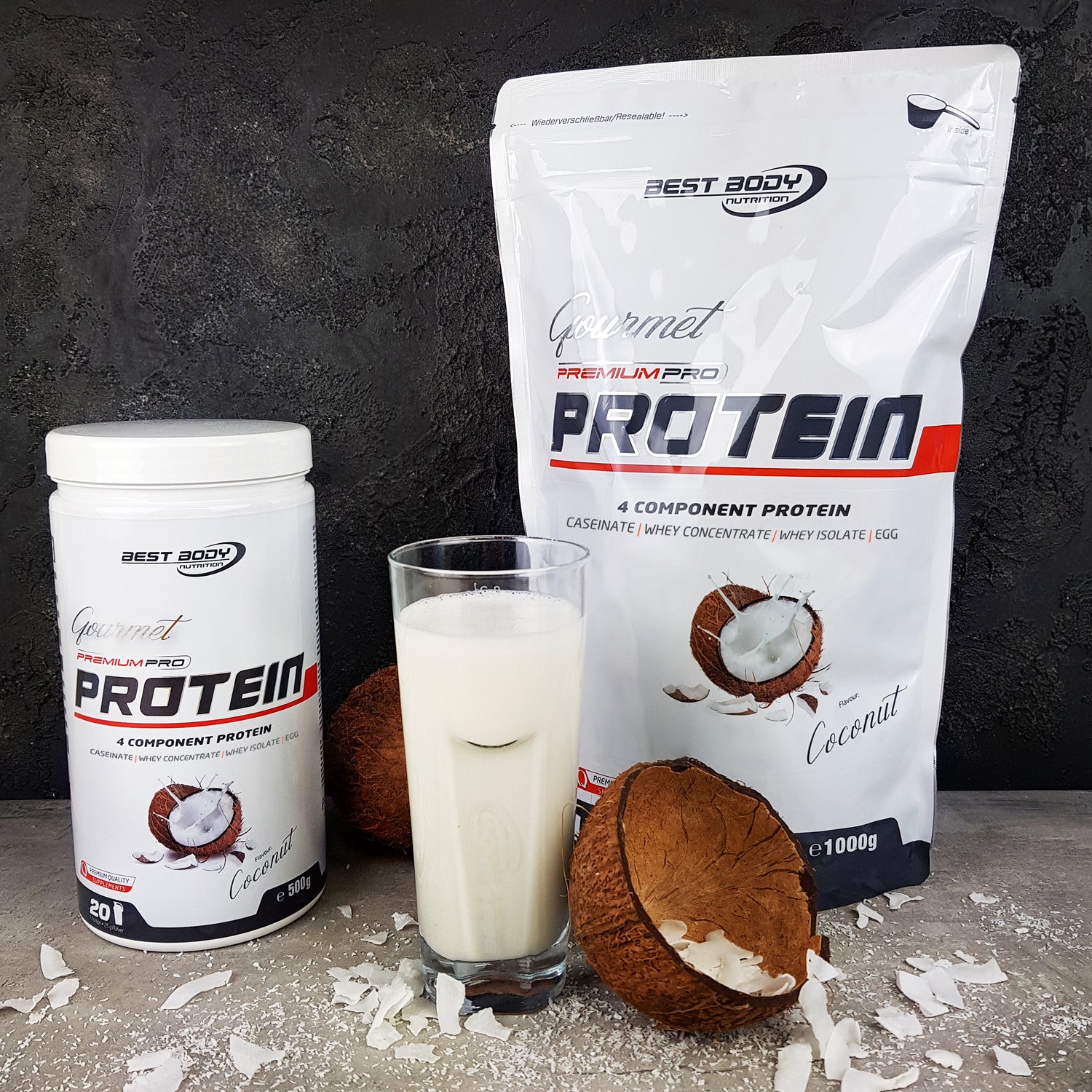 Gourmet Premium Pro Protein - Coconut - 1000 g Zipp-Beutel#geschmack_coconut