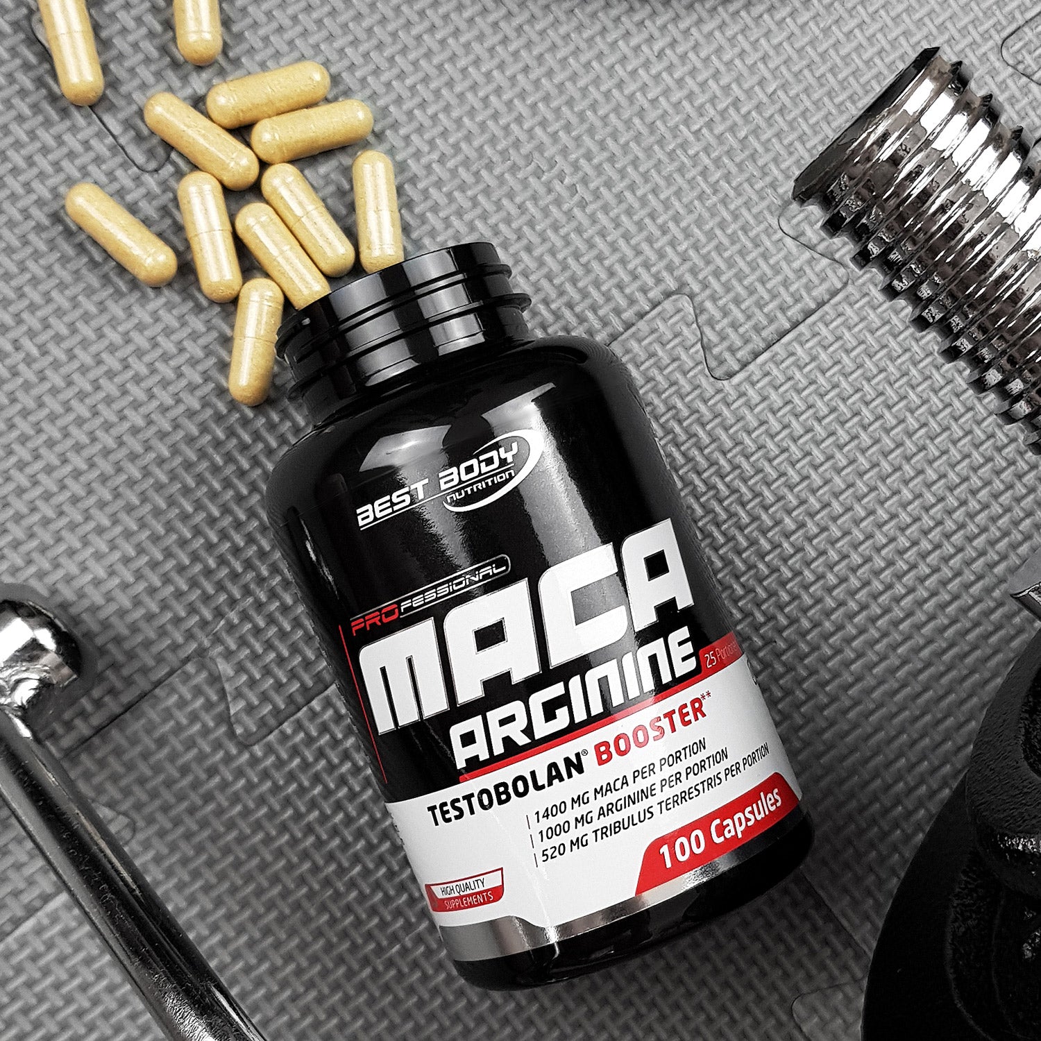 Professional Maca Arginine Testobolan Booster - 100 Stück/Dose#_
