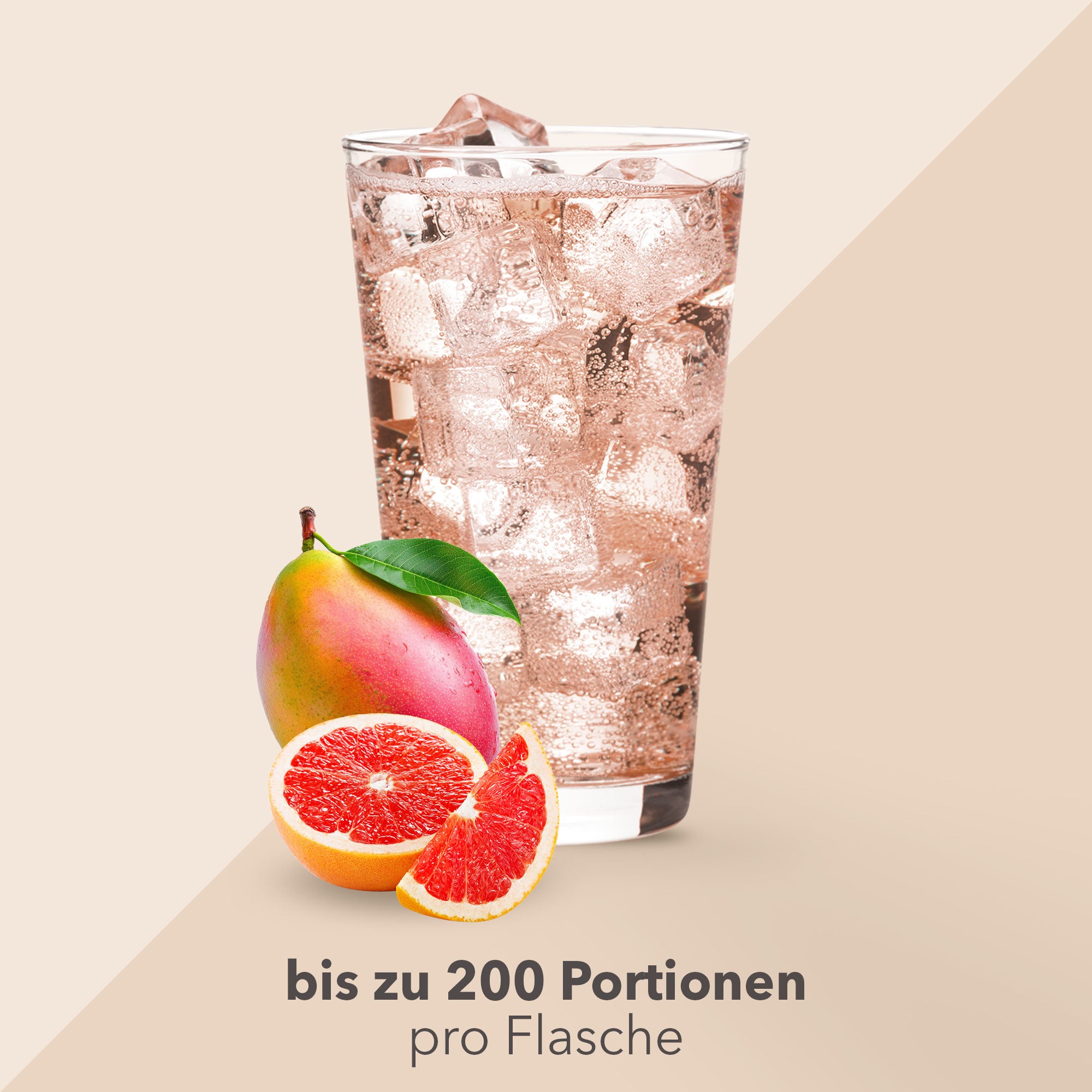 Vital Drink Zerop - Mango Grapefruit - 1000 ml Flasche#geschmack_mango-grapefruit