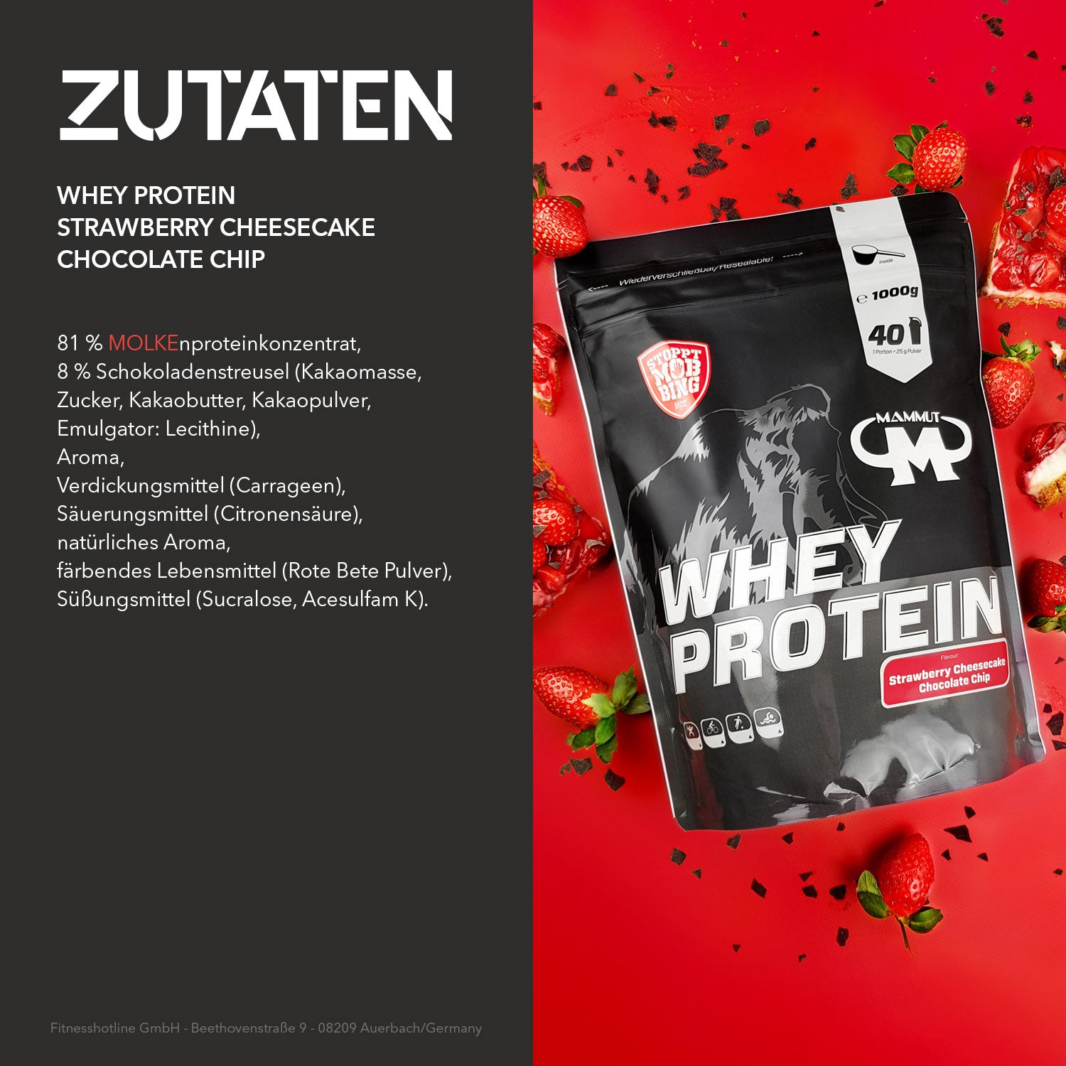 Whey Protein - Strawberry Cheesecake Chocolate Chip - 1000 g Zipp-Beutel#geschmack_strawberry-cheesecake-chocolate-chip