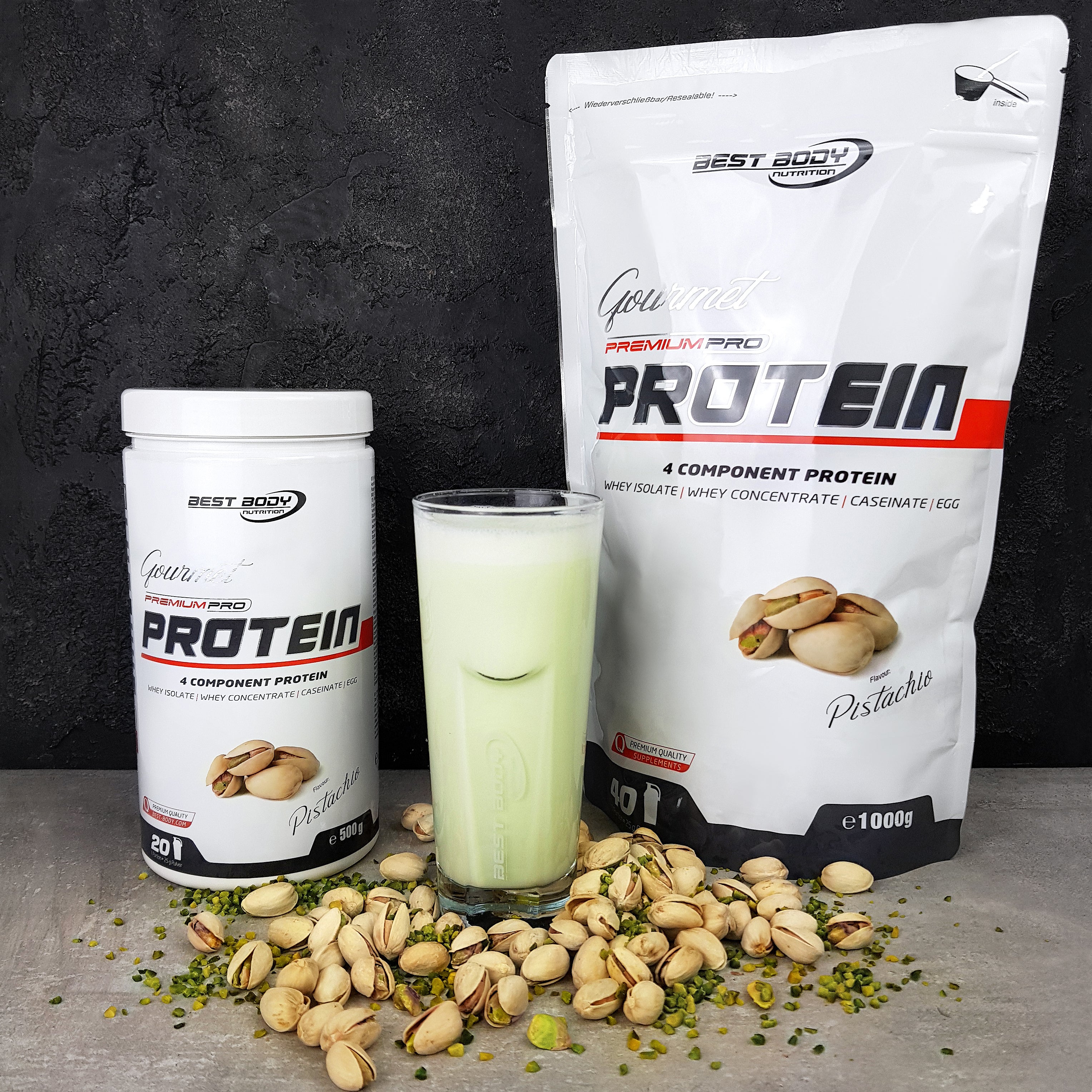 Gourmet Premium Pro Protein - Pistachio - 500 g Dose#geschmack_pistachio