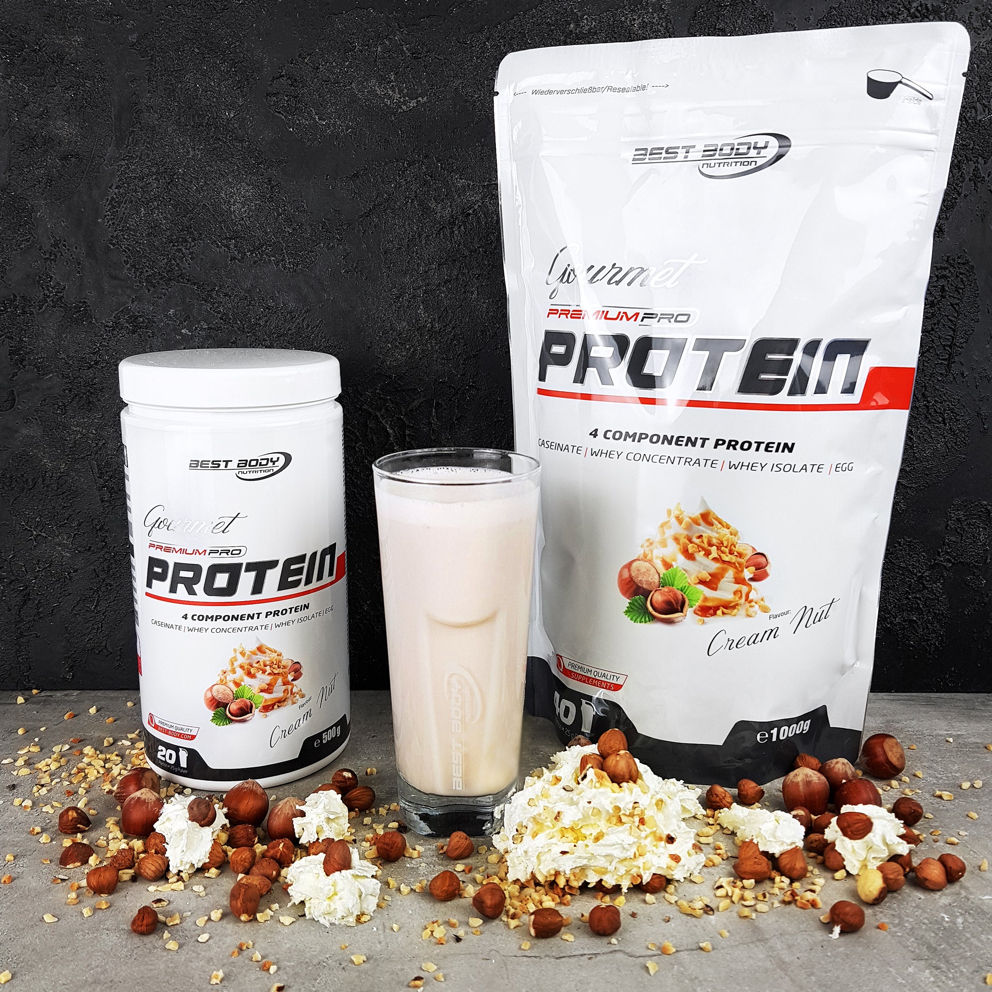 Gourmet Premium Pro Protein - Cream Nut - 500 g Dose#geschmack_cream-nut