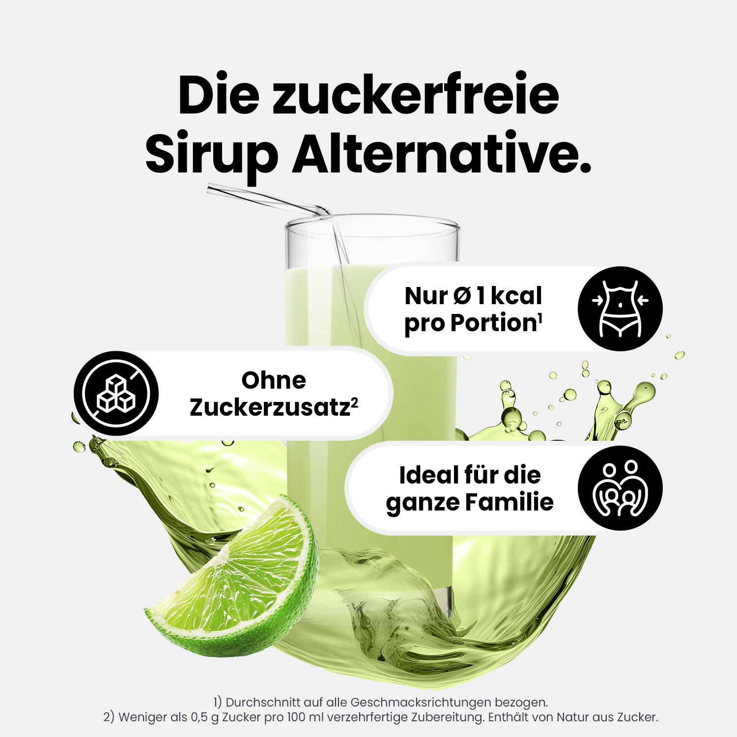 Vital Drink Zerop - Grüntee Limette - 500 ml Flasche#geschmack_gr-ntee-limette