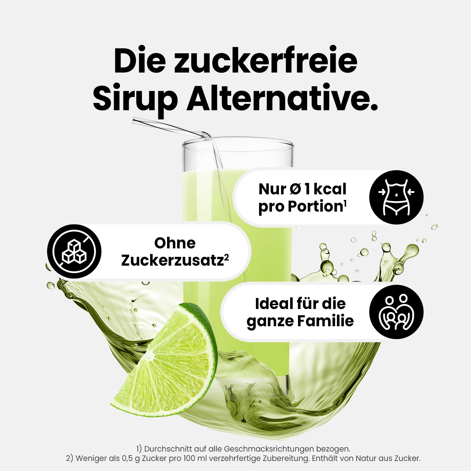 Vital Drink Zerop - Zitrone Limette - 1000 ml Flasche#geschmack_zitrone-limette