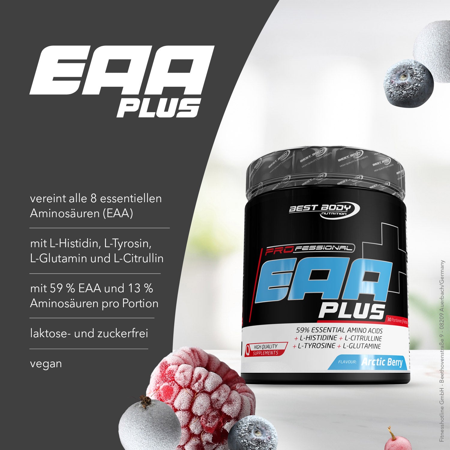 Professional EAA Plus - Arctic Berry - 450 g Dose#geschmack_arctic-berry