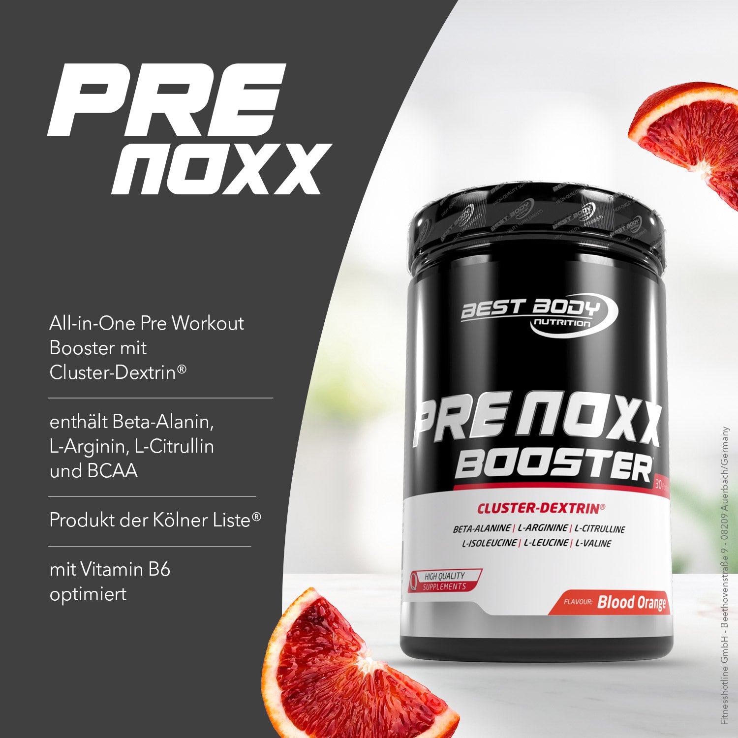 Professional Pre Noxx Booster - Blood Orange - 600 g Dose#_