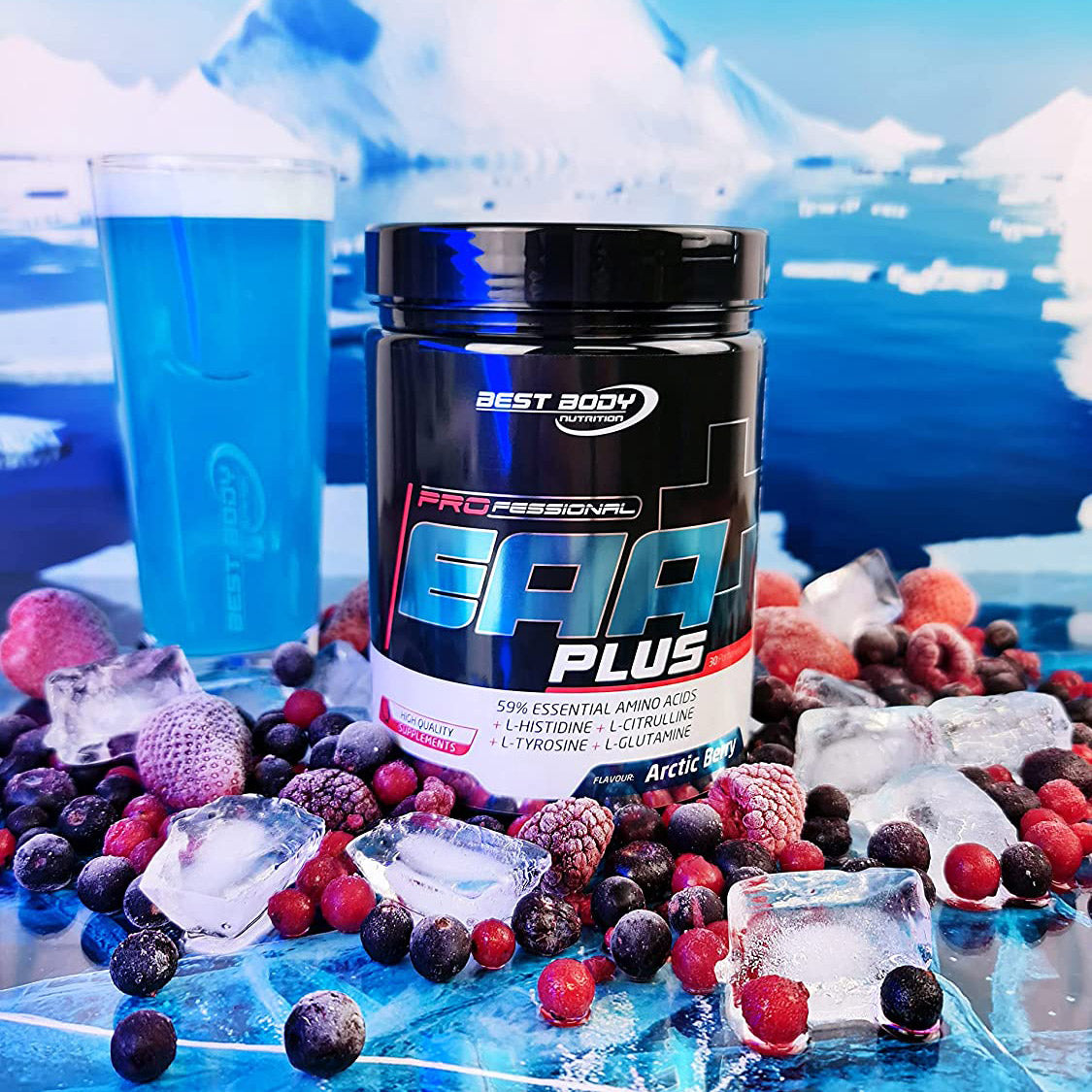 Professional EAA Plus - Arctic Berry - 450 g Dose#geschmack_arctic-berry