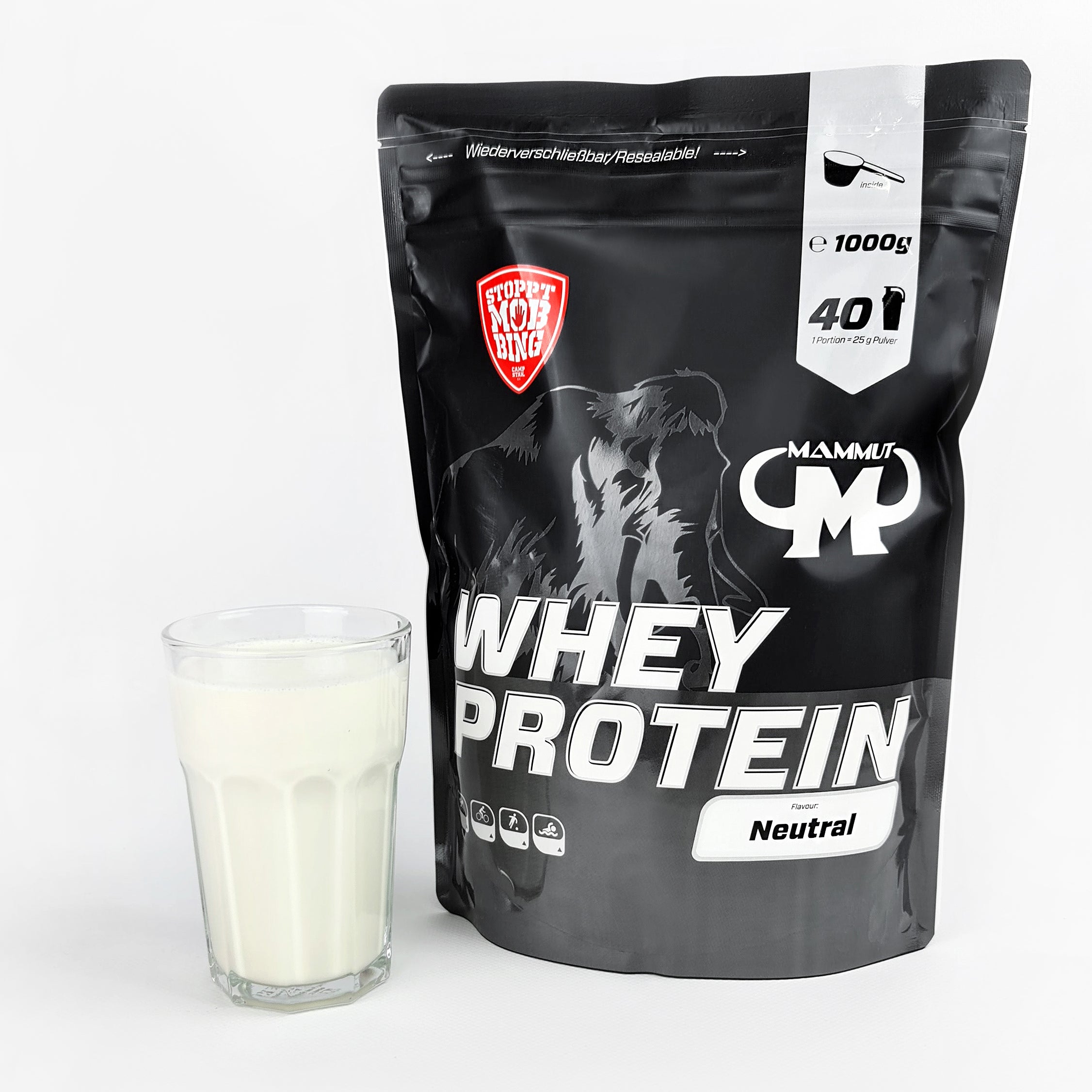 Whey Protein - Neutral - 1000 g Zipp-Beutel#geschmack_neutral