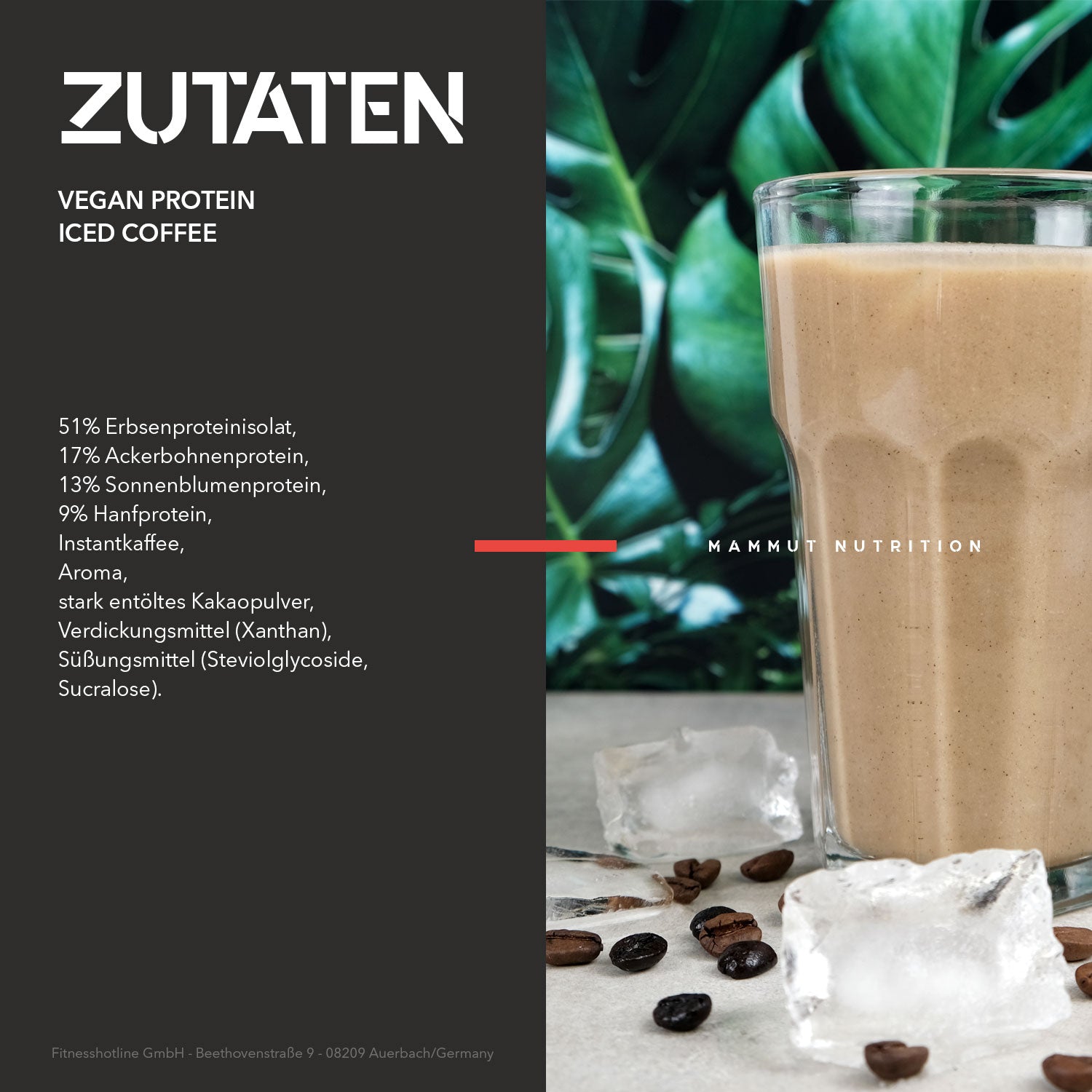 Vegan Protein - Iced Coffee - 460 g Dose#geschmack_iced-coffee