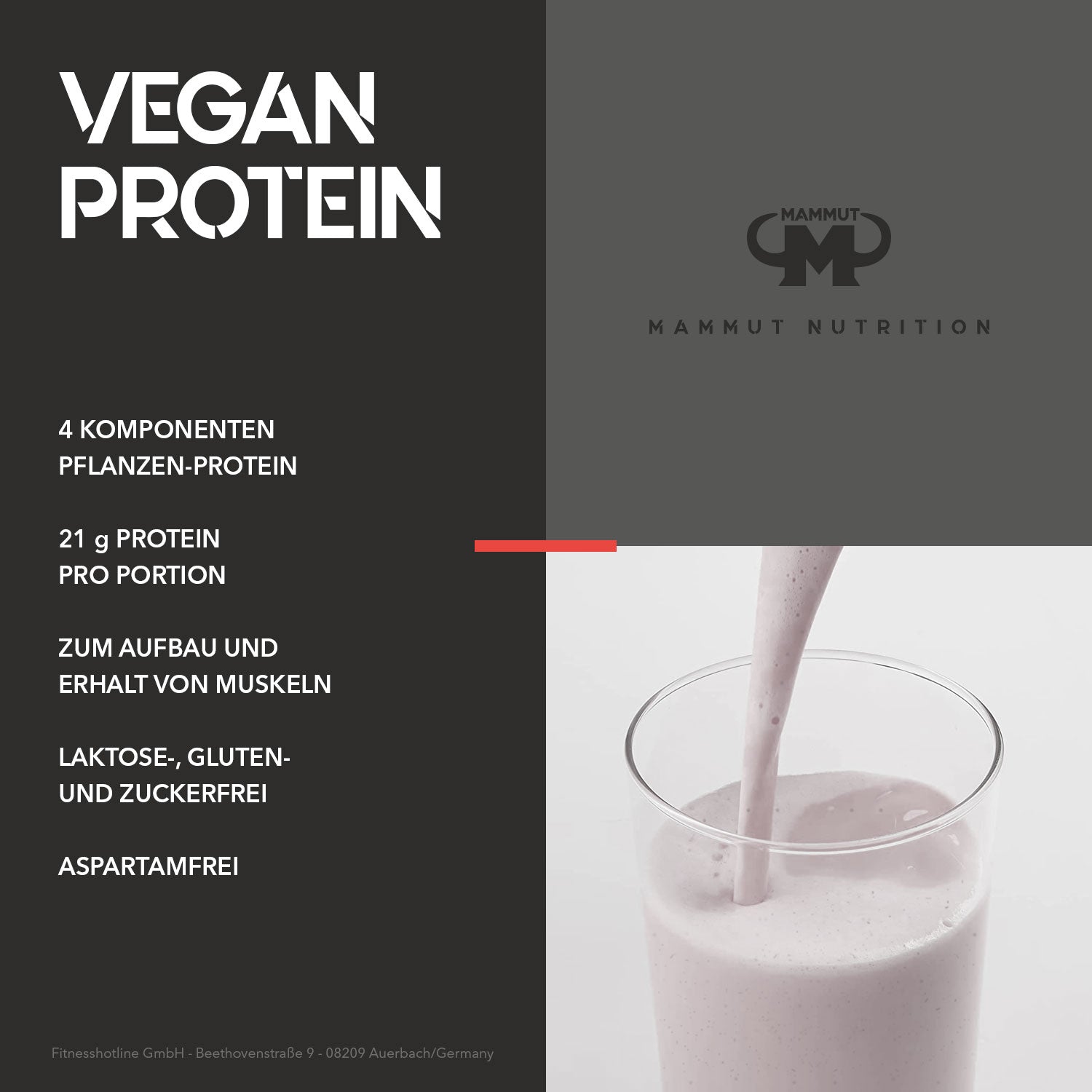 Vegan Protein - Blueberry Vanilla - 460 g Dose#geschmack_blueberry-vanilla