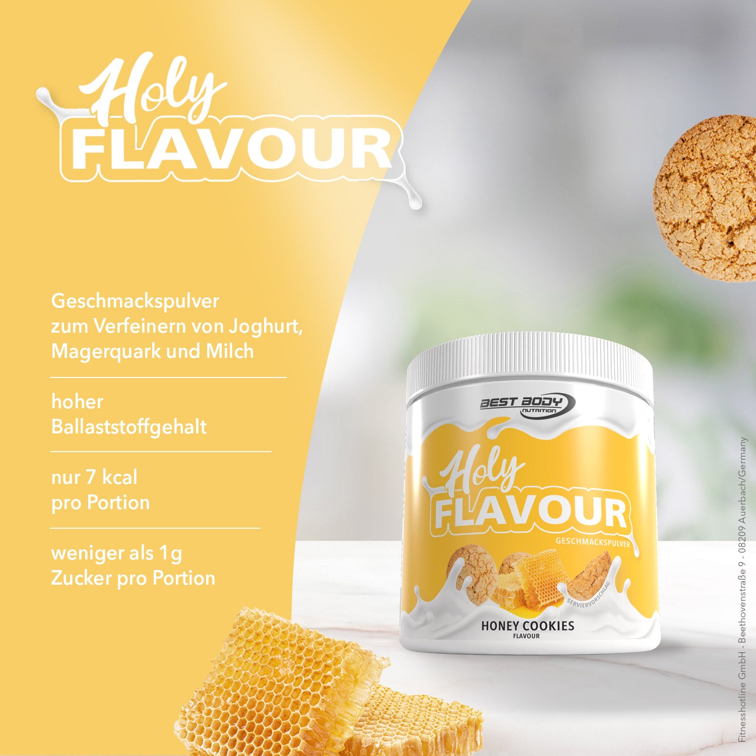 Holy Flavour - Geschmackspulver - Honey Cookies - 90 g Dose#geschmack_honey-cookies