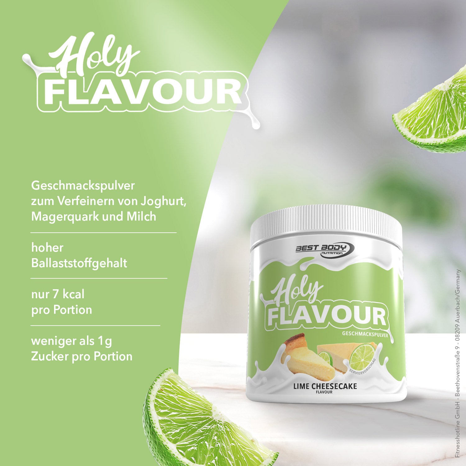 Holy Flavour - Geschmackspulver - Lime Cheesecake - 250 g Dose#geschmack_lime-cheesecake