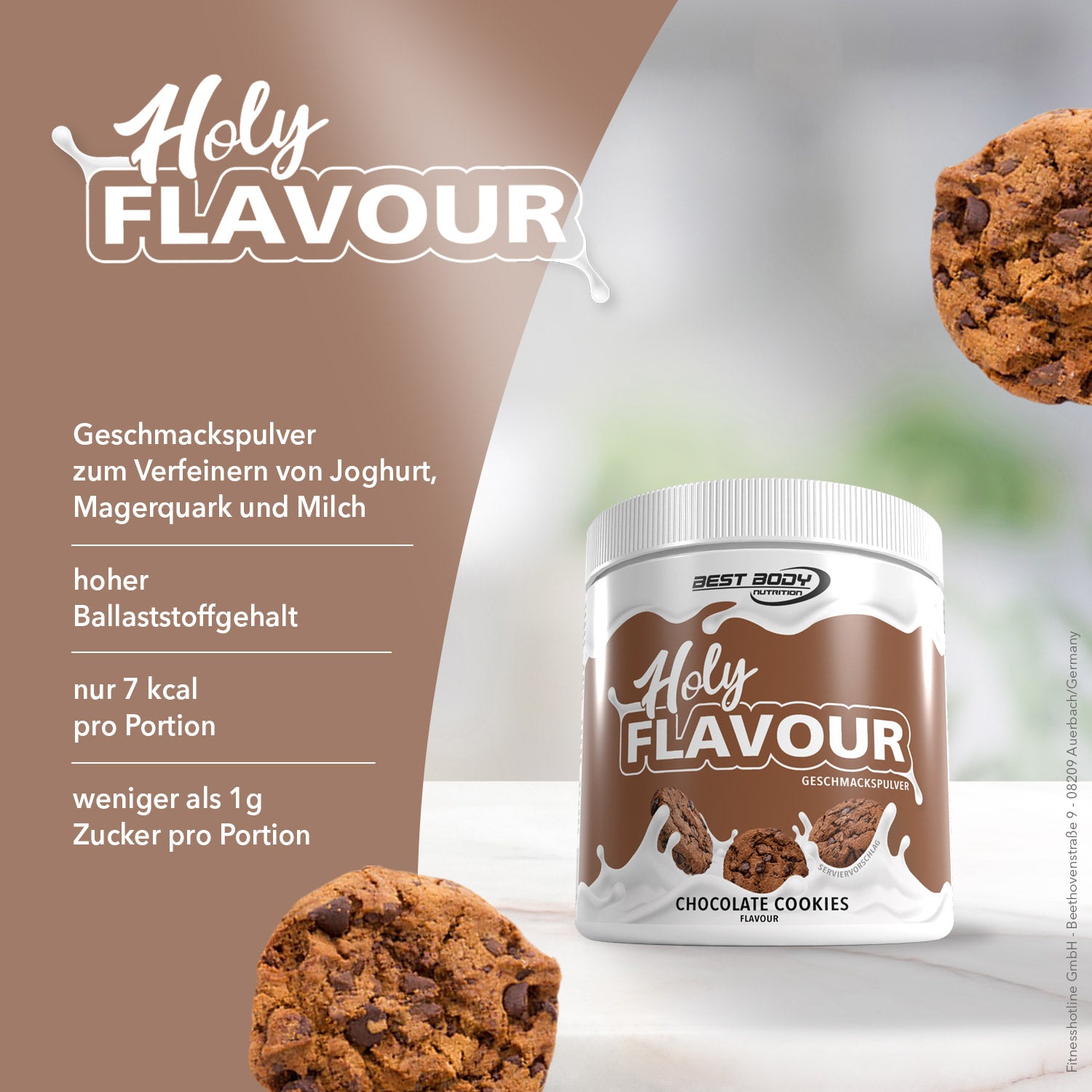 Holy Flavour - Geschmackspulver - Chocolate Cookies - 90 g Dose#geschmack_chocolate-cookies