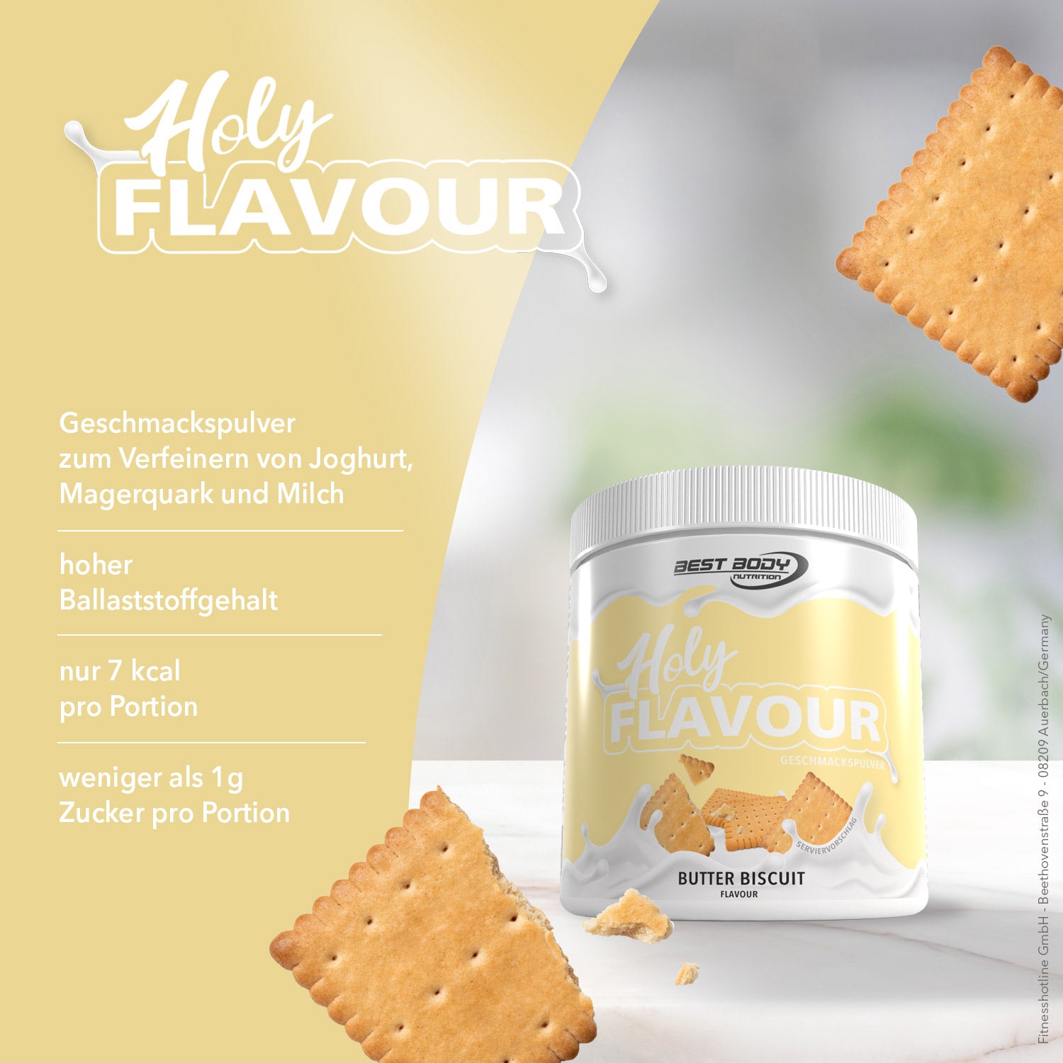Holy Flavour - Geschmackspulver - Butter Biscuit - 90 g Dose#geschmack_butter-biscuit
