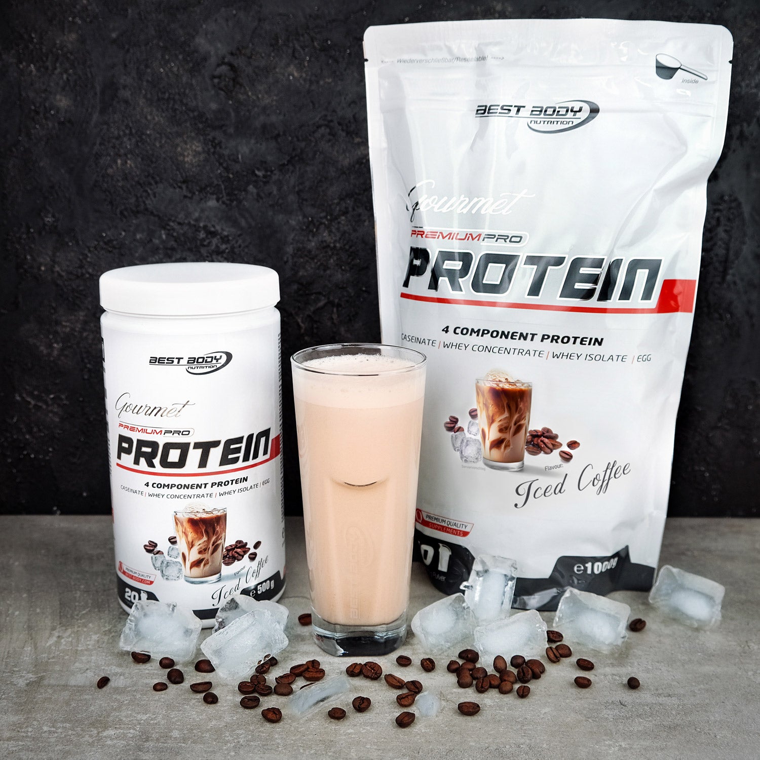 Gourmet Premium Pro Protein - Iced Coffee - 500 g Dose#geschmack_iced-coffee