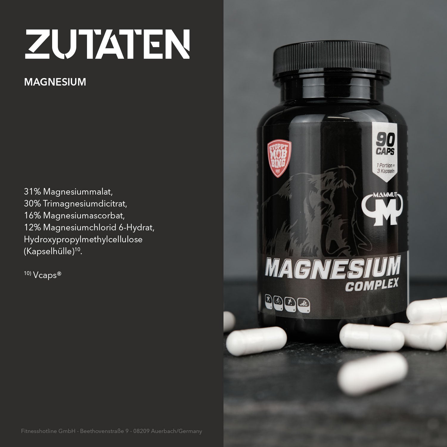 Magnesium Complex - Caps - 90 Stück/Dose#_