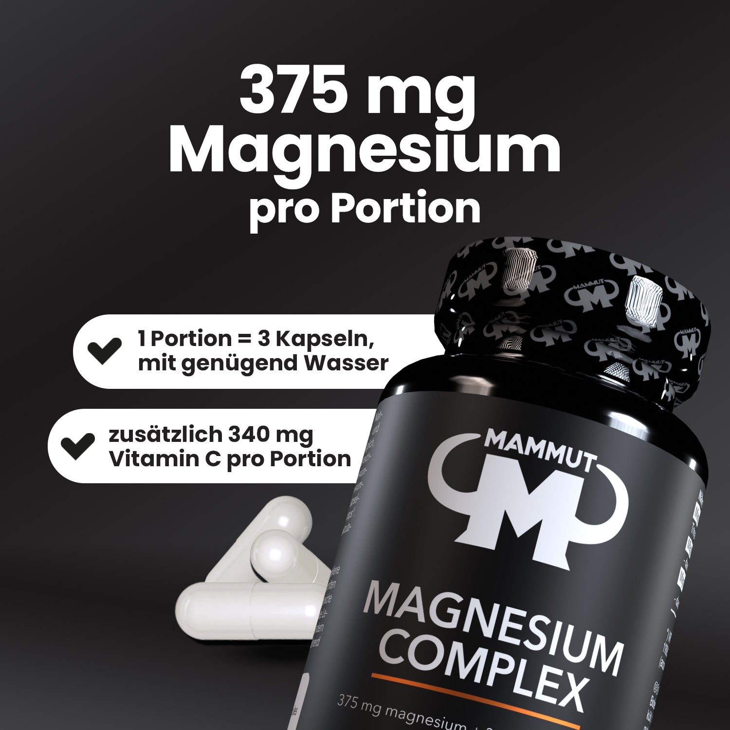 Magnesium Complex - Caps - 90 Stück/Dose#_