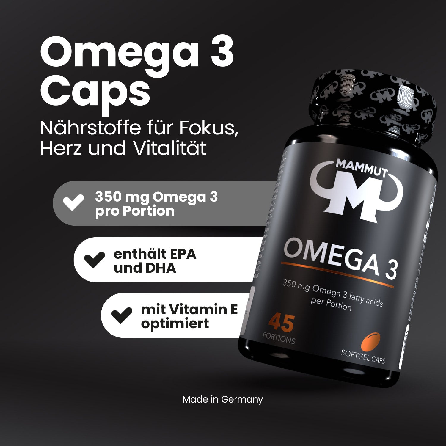 Omega 3 Caps - 90 Stück/Dose#_