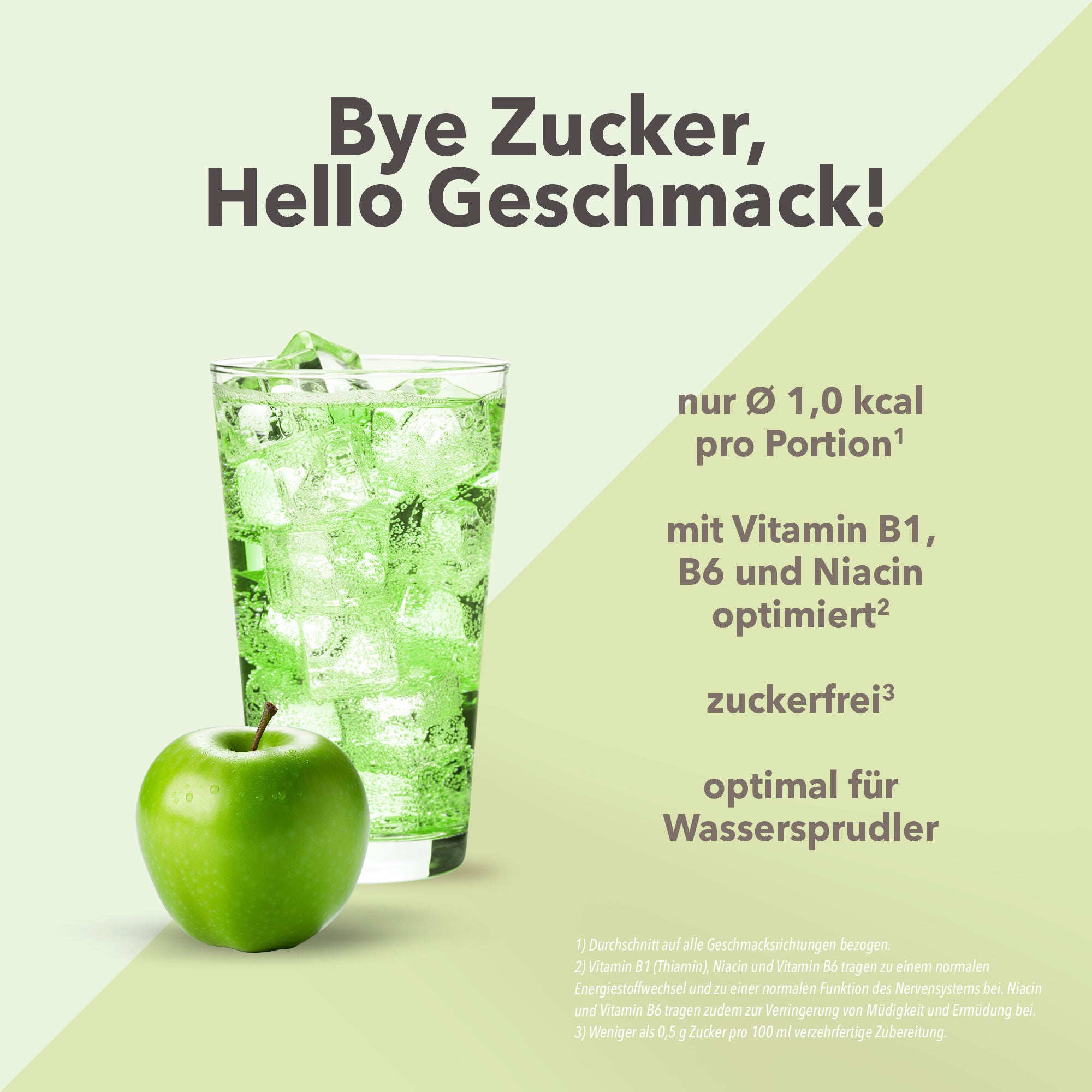 Vital Drink Zerop - Grüner Apfel - 1000 ml Flasche#geschmack_gr-ner-apfel