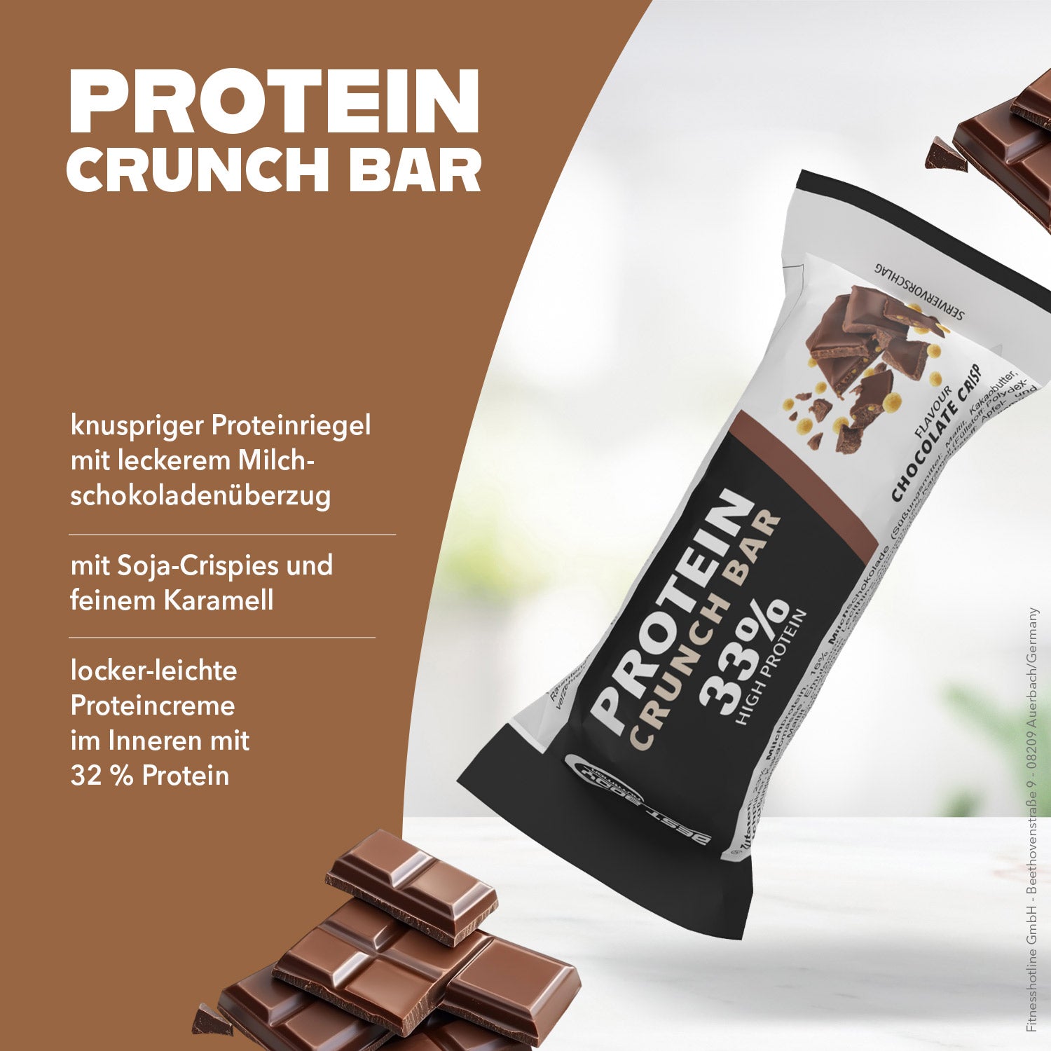 Protein Crunch Bar - Chocolate Crisp - 35 g Riegel#geschmack_chocolate-crisp