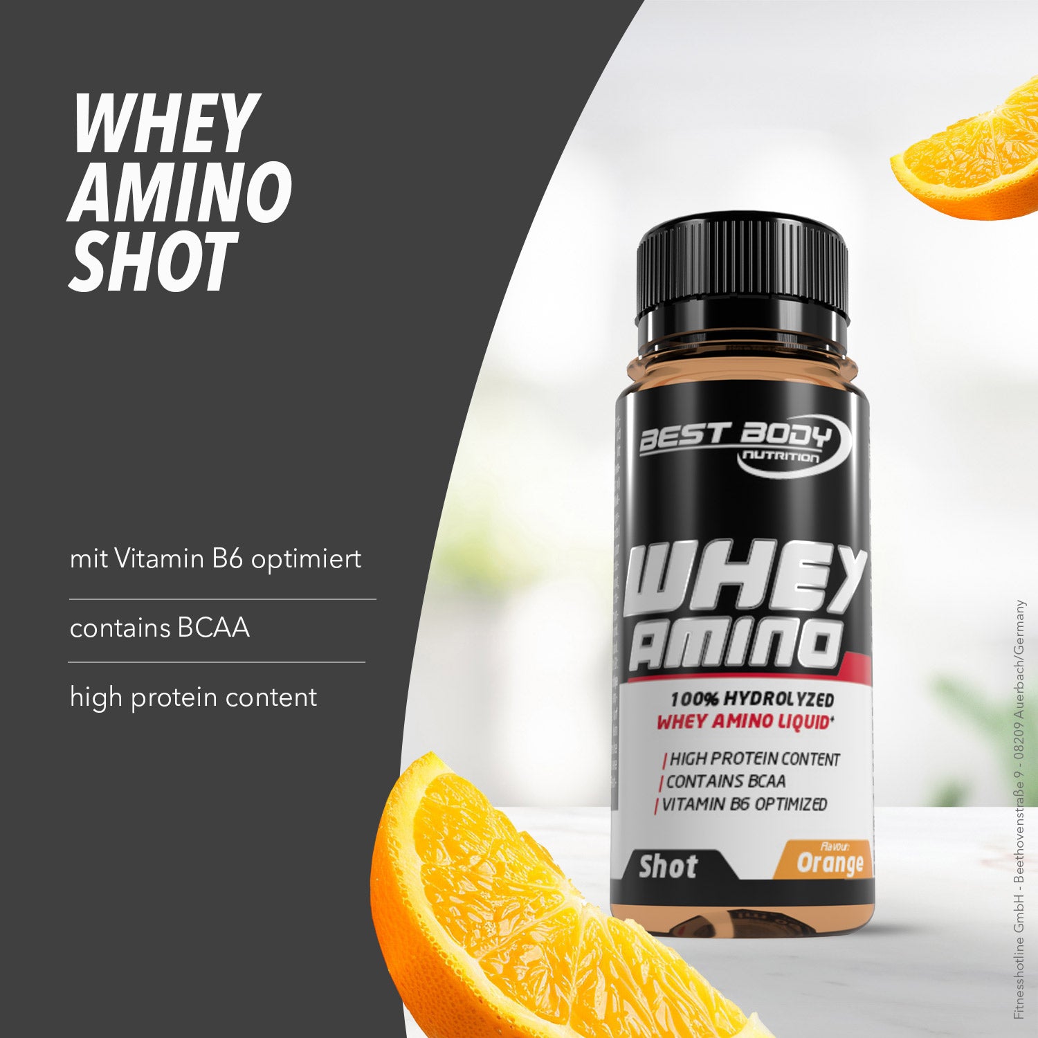 Whey Amino Shot - Orange - 12 Shots à 60 ml - MHD 31.08.2026#_