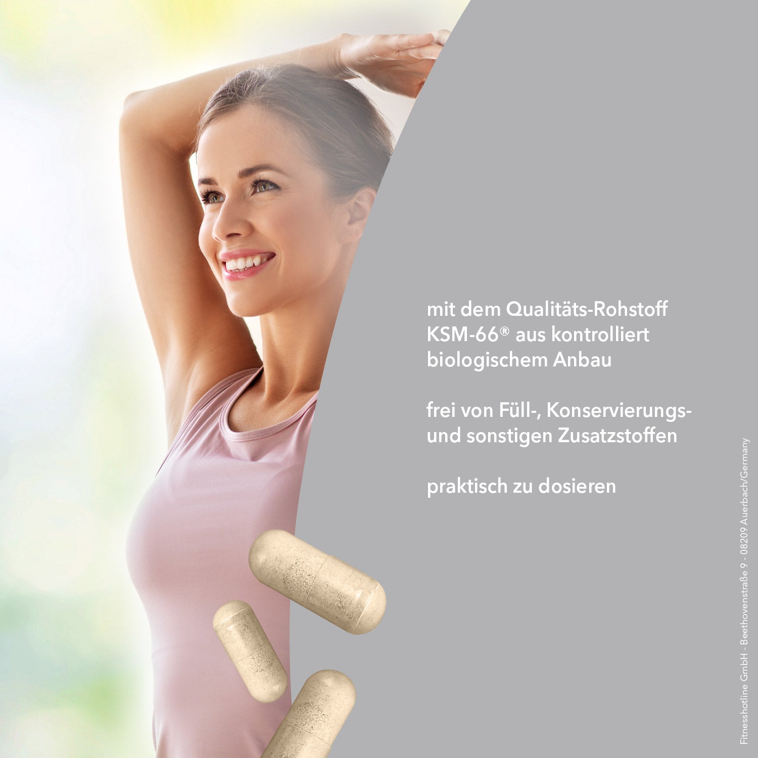 Bio Ashwagandha Kapseln - 60 Stück/Dose#_