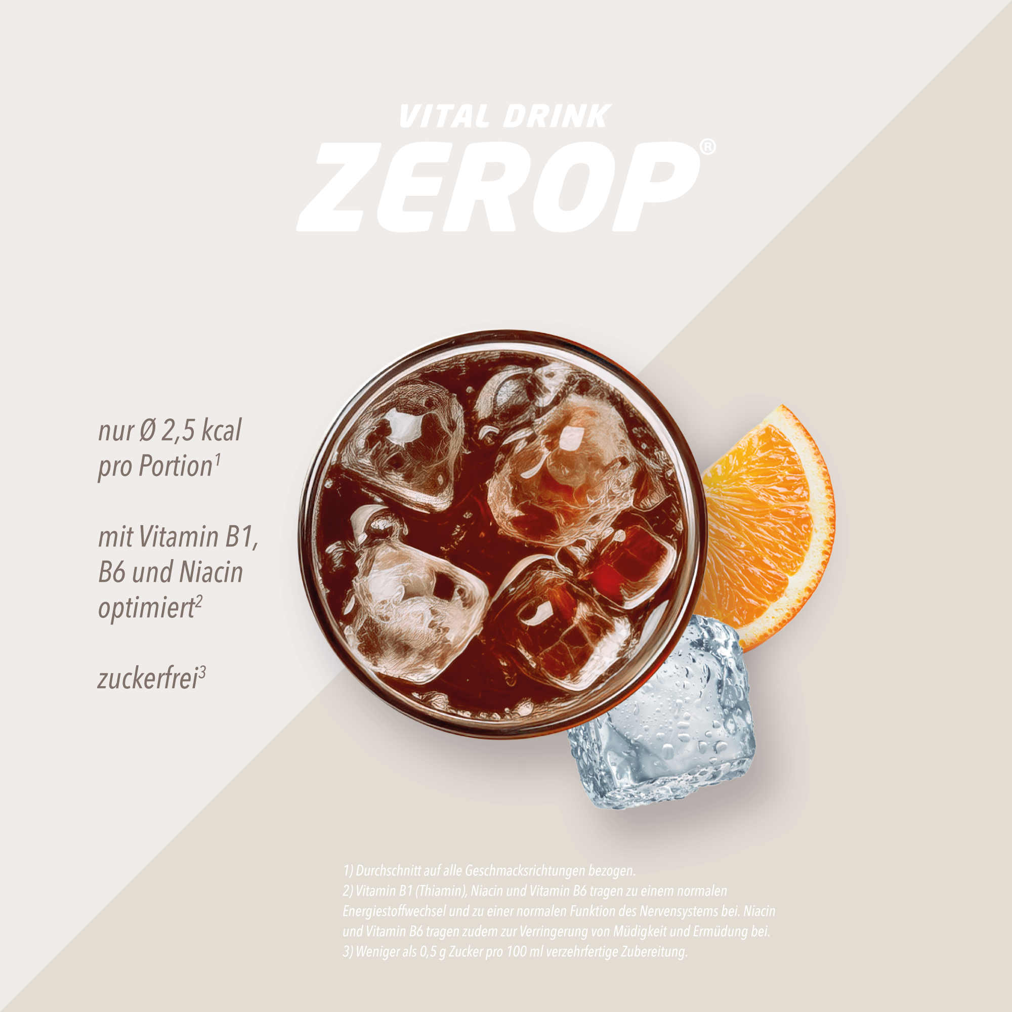 Vital Drink Zerop - Cola Orange - 1000 ml Flasche#geschmack_cola-orange