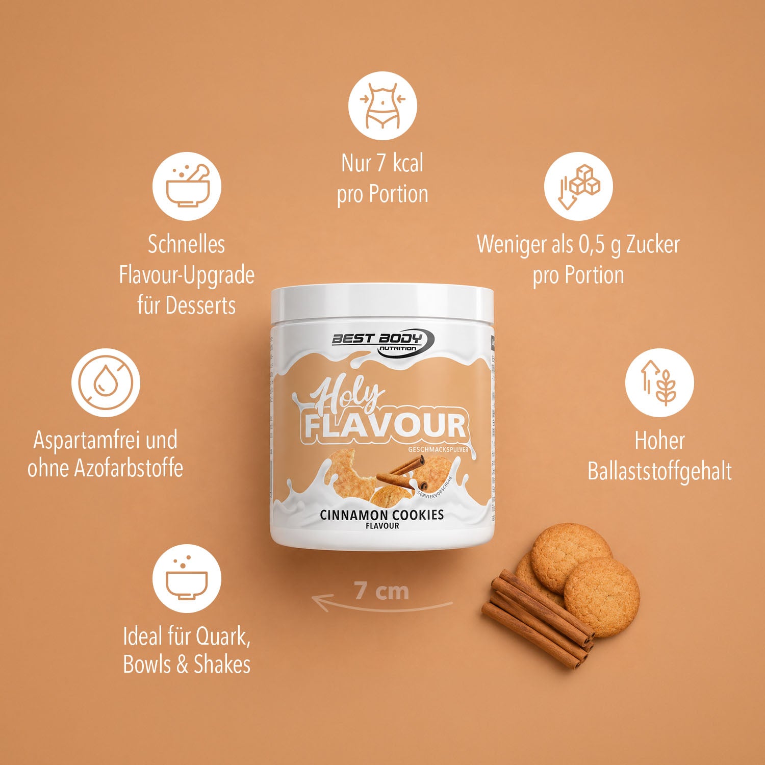 Holy Flavour - Geschmackspulver - Cinnamon Cookies - 90 g Dose#geschmack_cinnamon-cookies