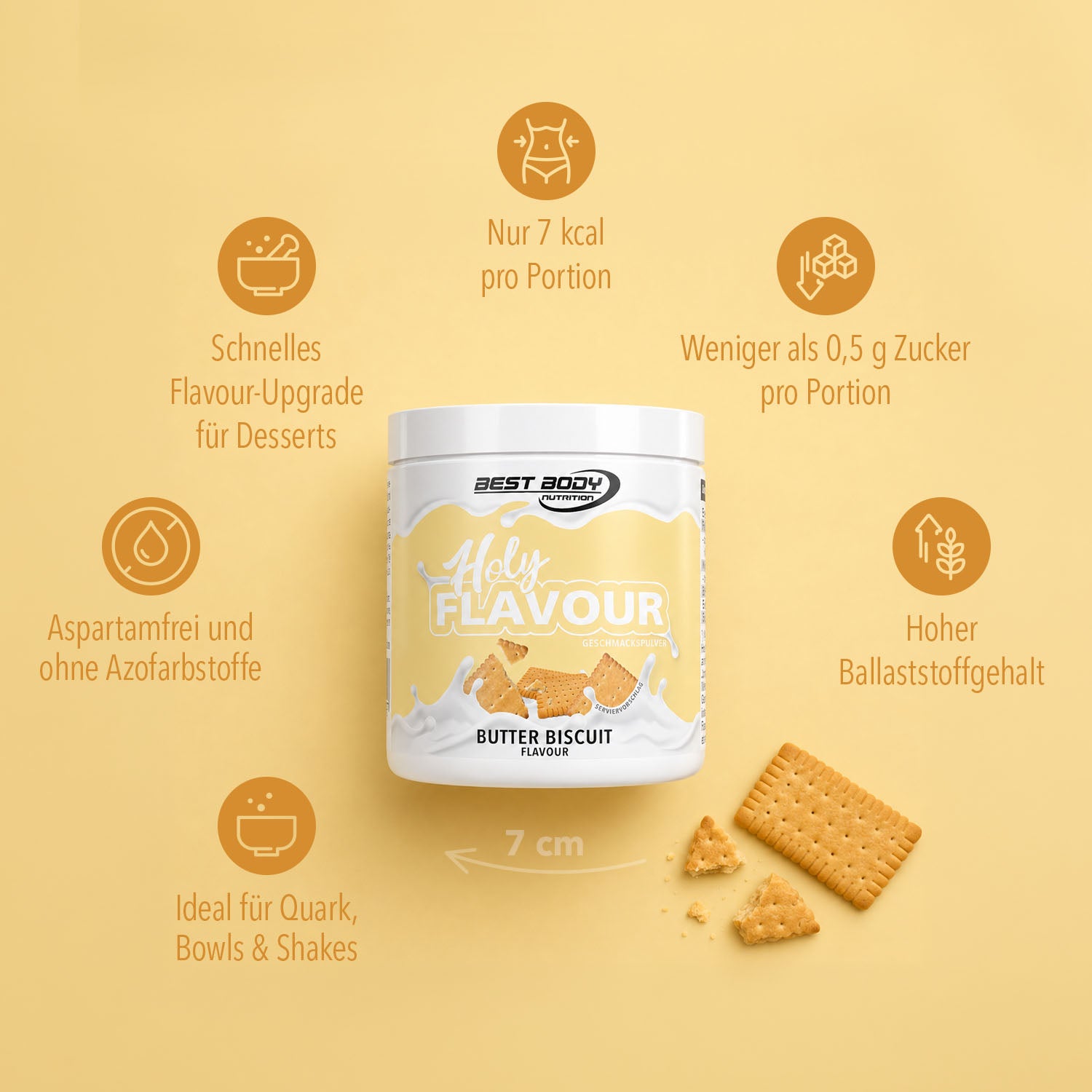 Holy Flavour - Geschmackspulver - Butter Biscuit - 90 g Dose#geschmack_butter-biscuit