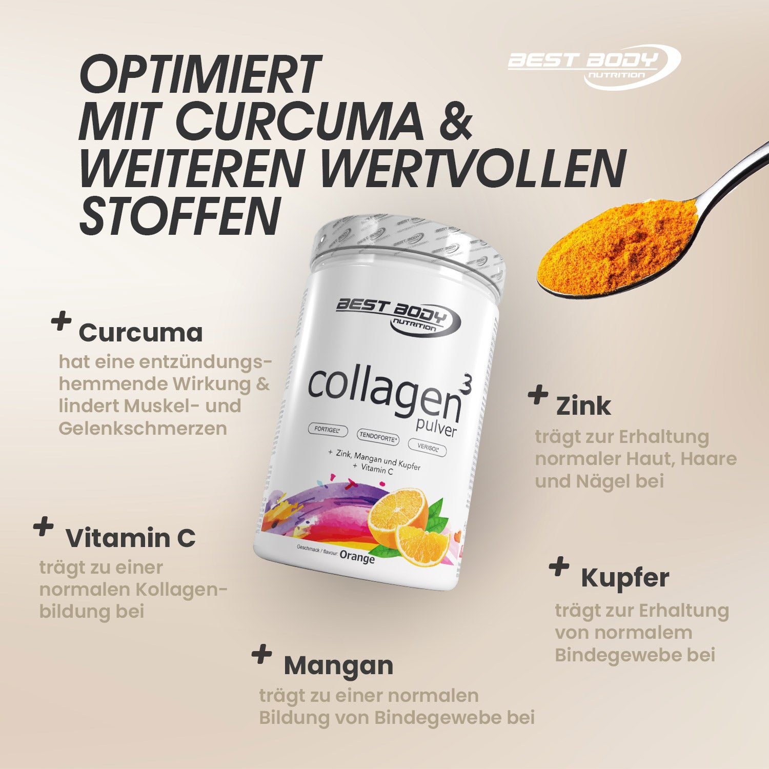 Collagen³ - Orange - 450 g Dose#_